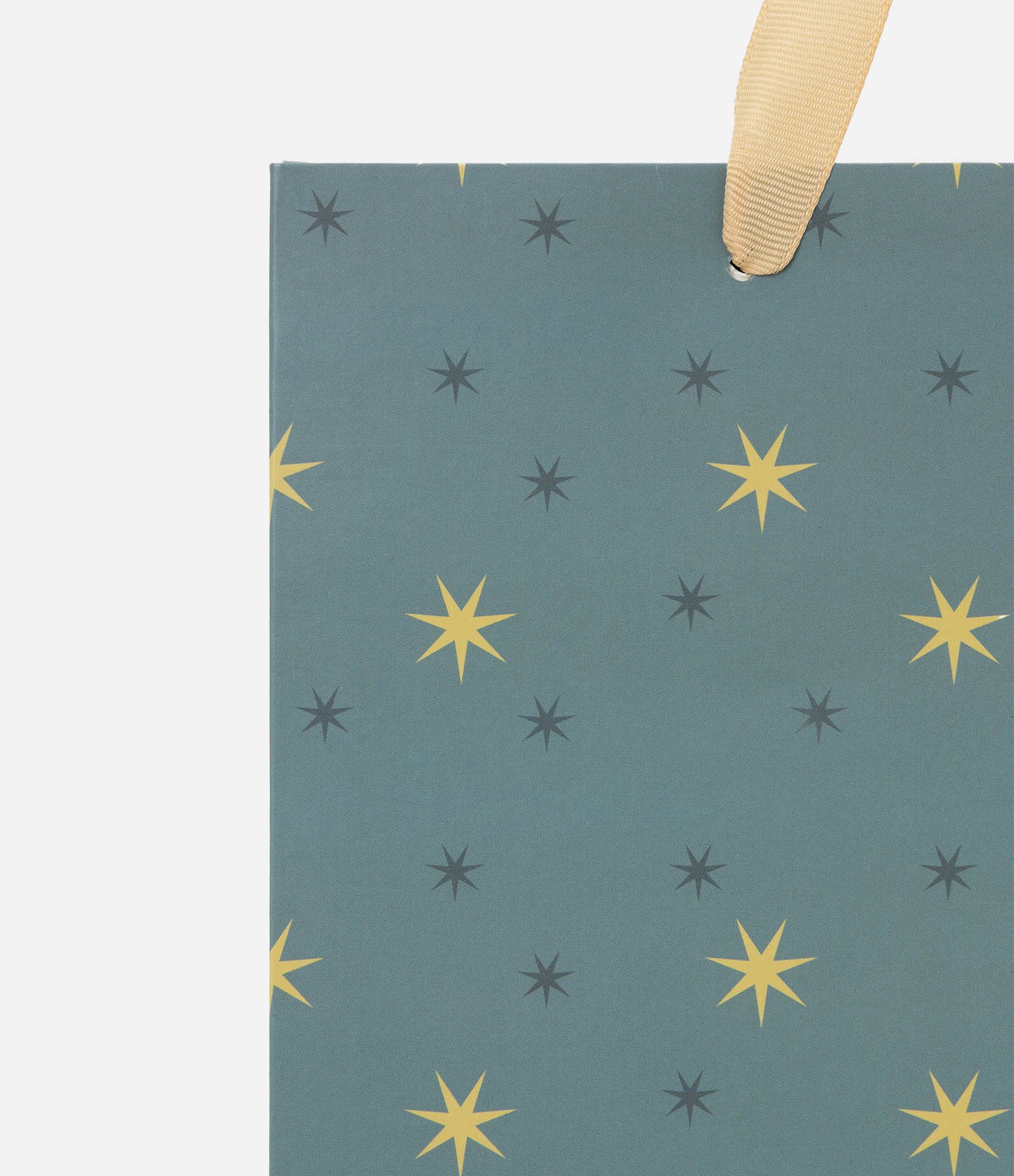 Embalagem de Presente Pequena com Estampa de Estrelas Azul 2