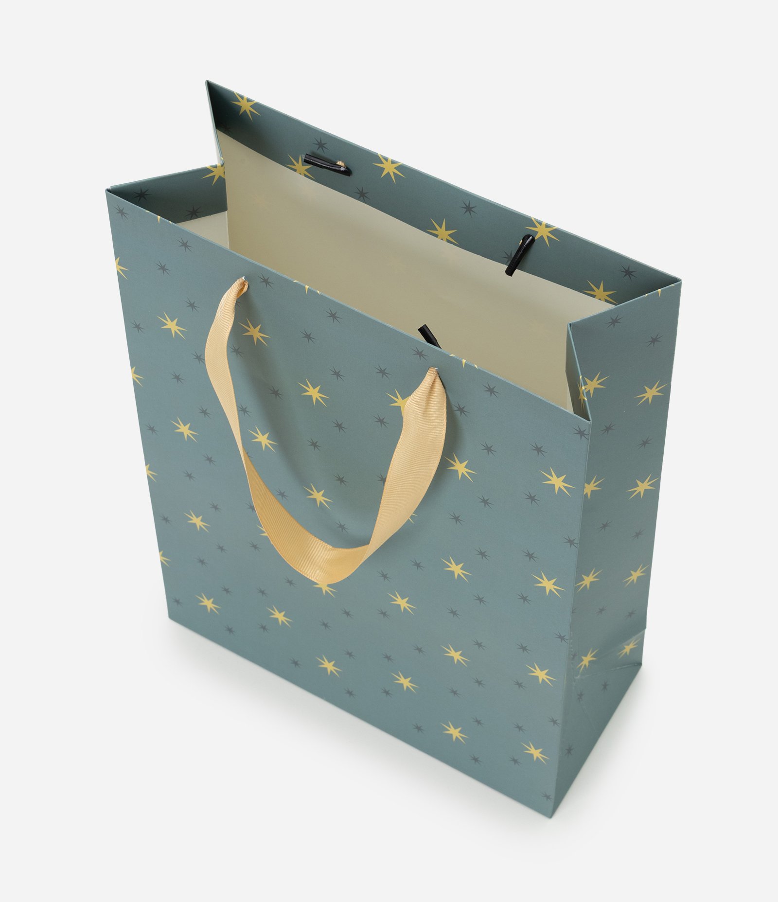 Embalagem de Presente Pequena com Estampa de Estrelas Azul 3