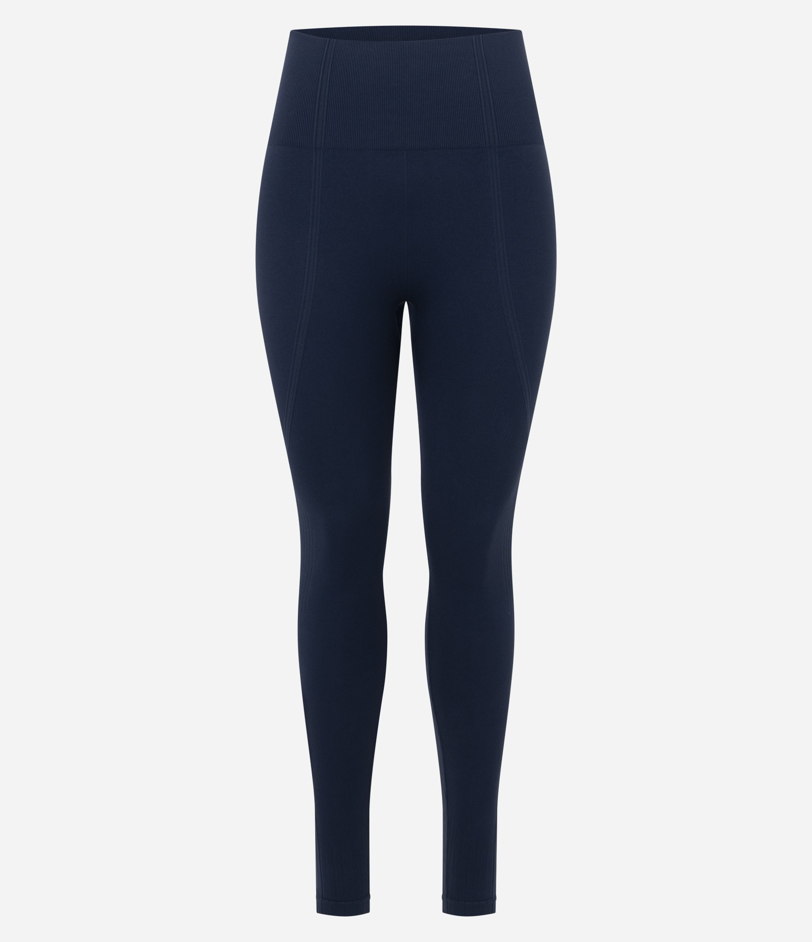 Calça Legging Esportiva em Poliamida Semless com Textura Jacquard Azul 2