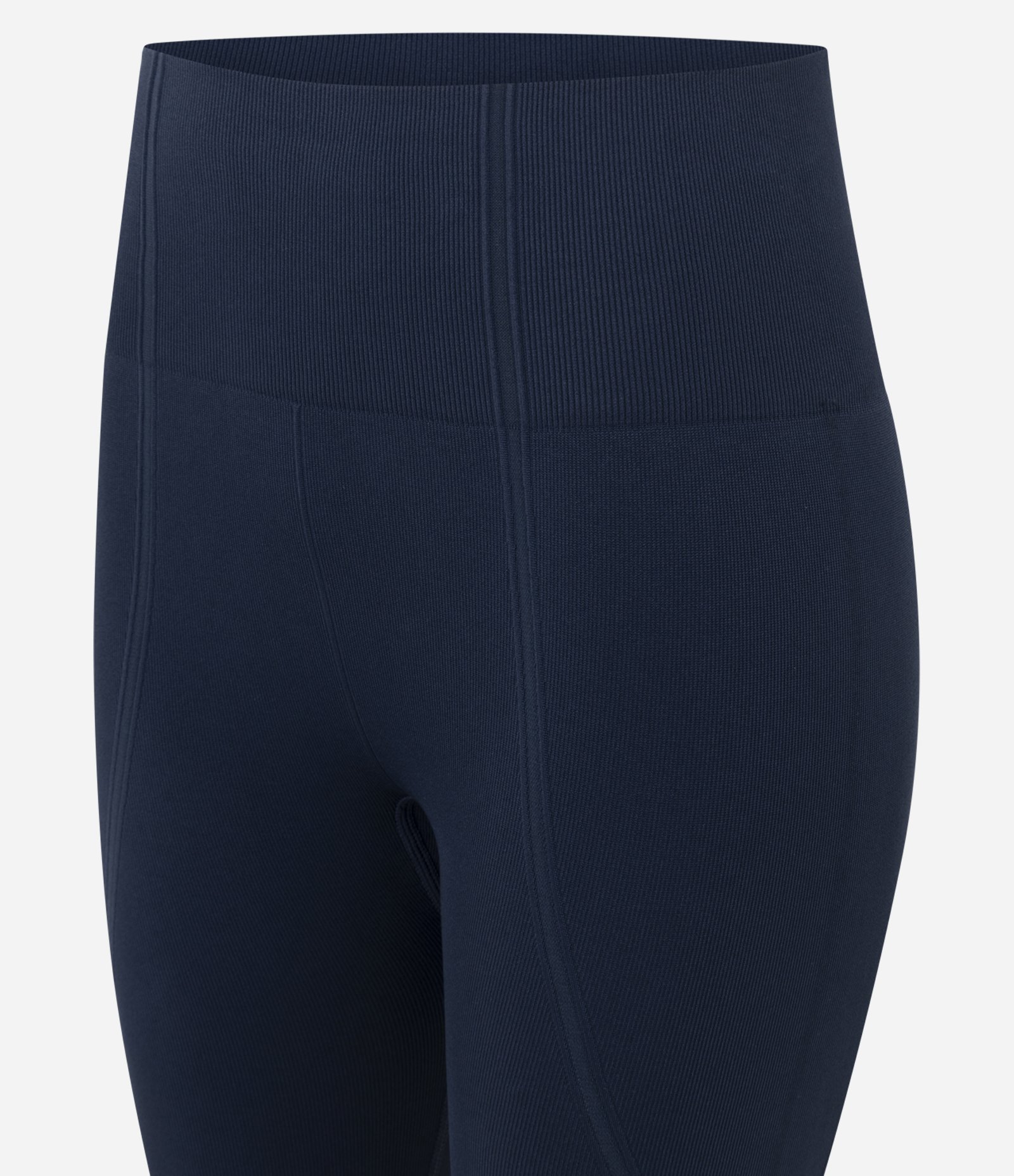 Calça Legging Esportiva em Poliamida Semless com Textura Jacquard Azul 3
