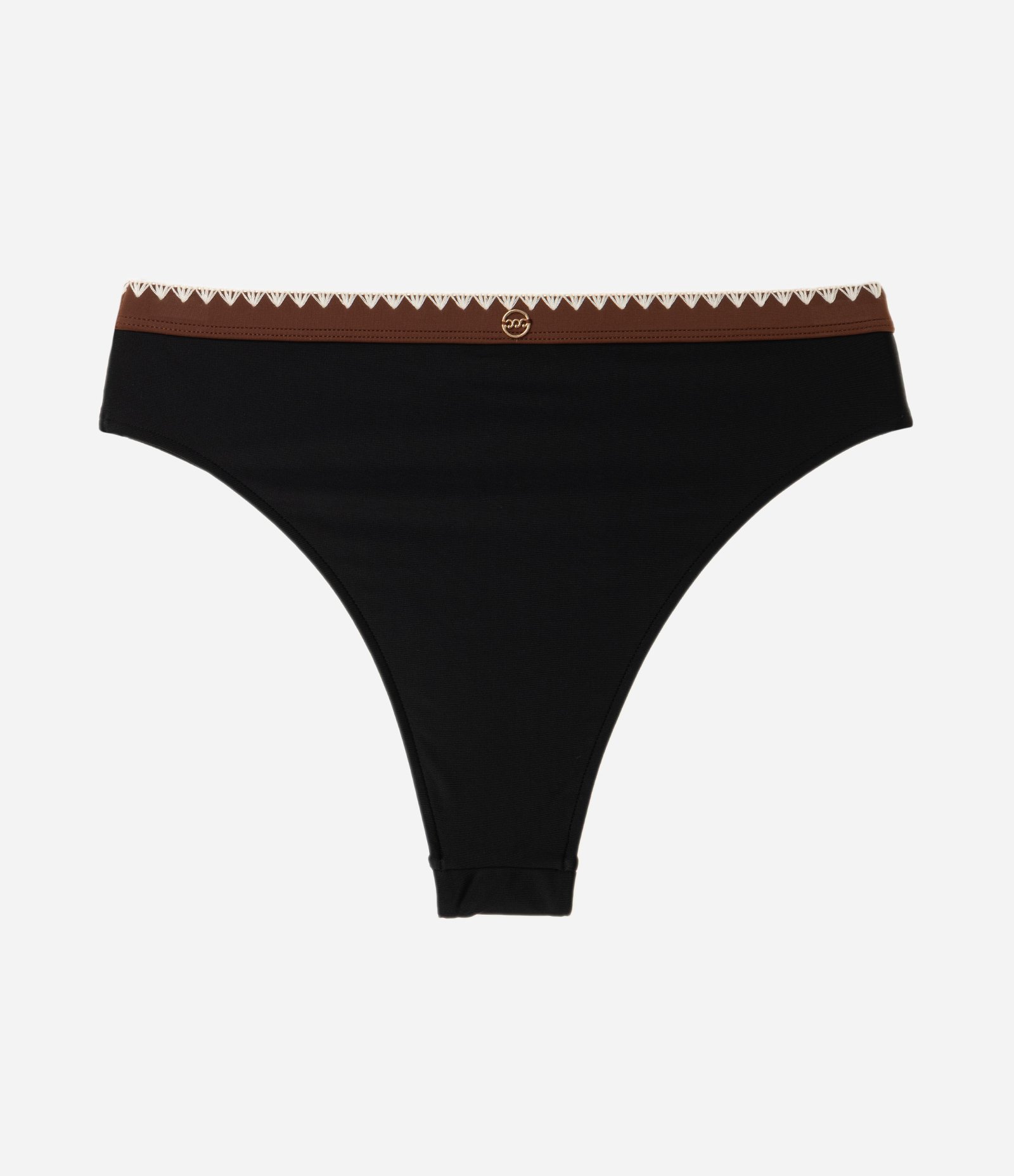 Biquíni Calcinha Hot Pant em Microfibra com Pesponto Contrastante Preto 6