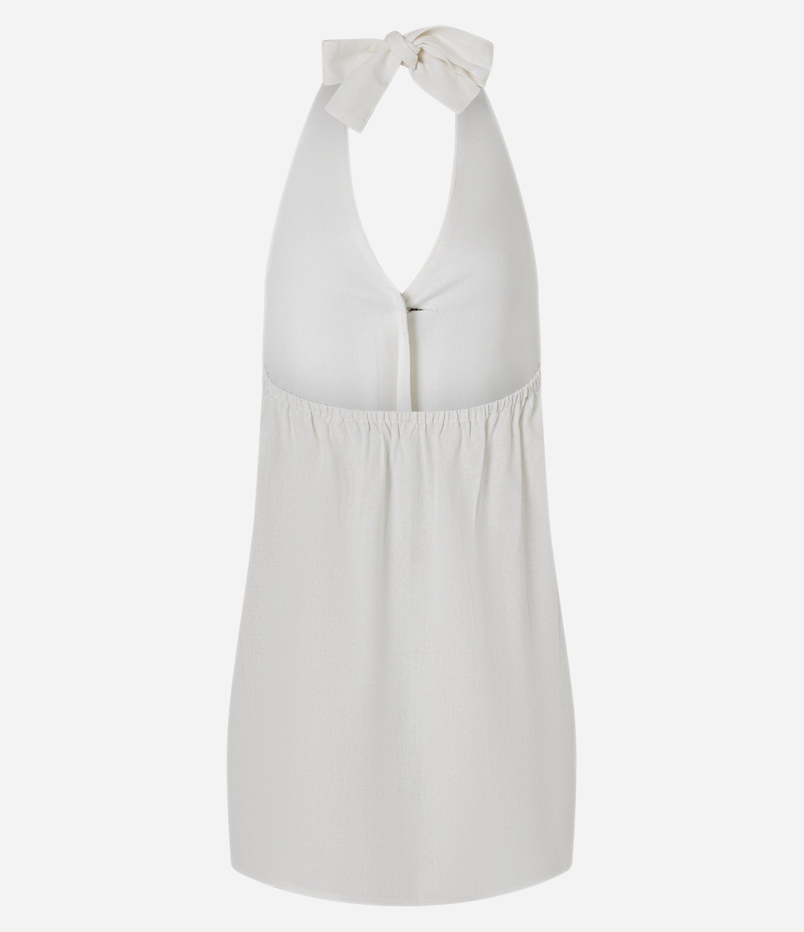 Saída de Praia em Viscolinho com Aviamentos de Concha Off White 6