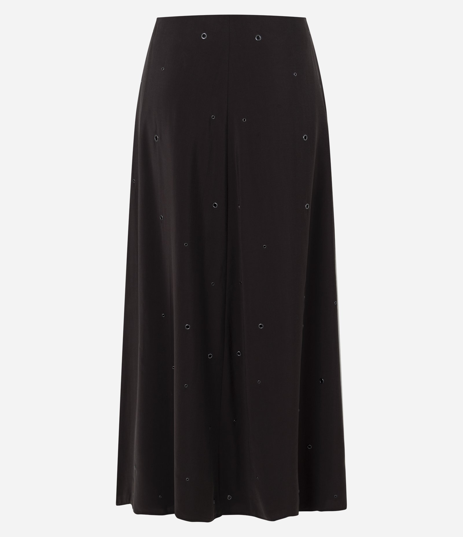 Saia Midi em Viscose com Aplicação de Tachas Marrom 8
