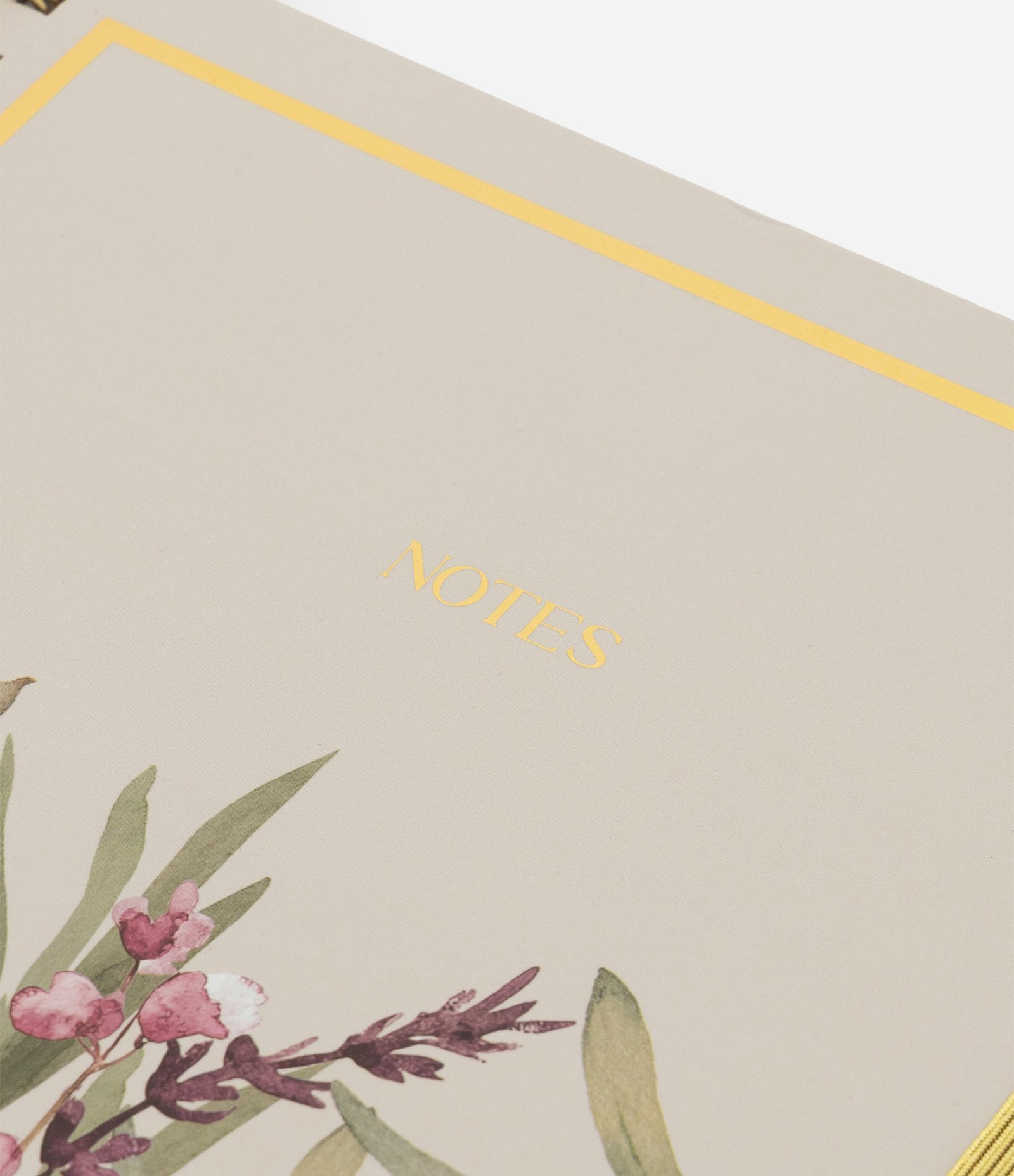 Caderno com Estampa Floral Off White 2