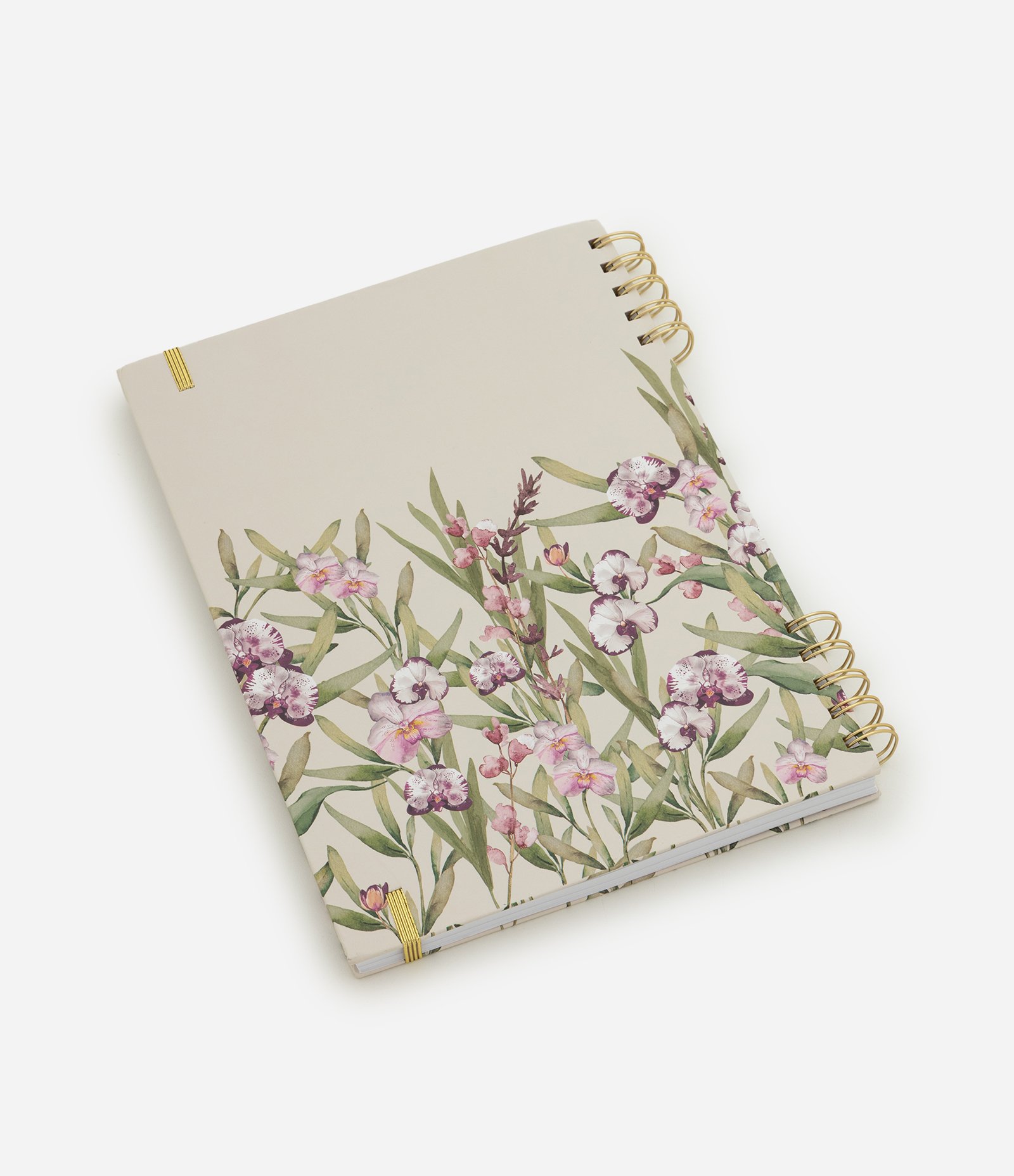 Caderno com Estampa Floral Off White 3