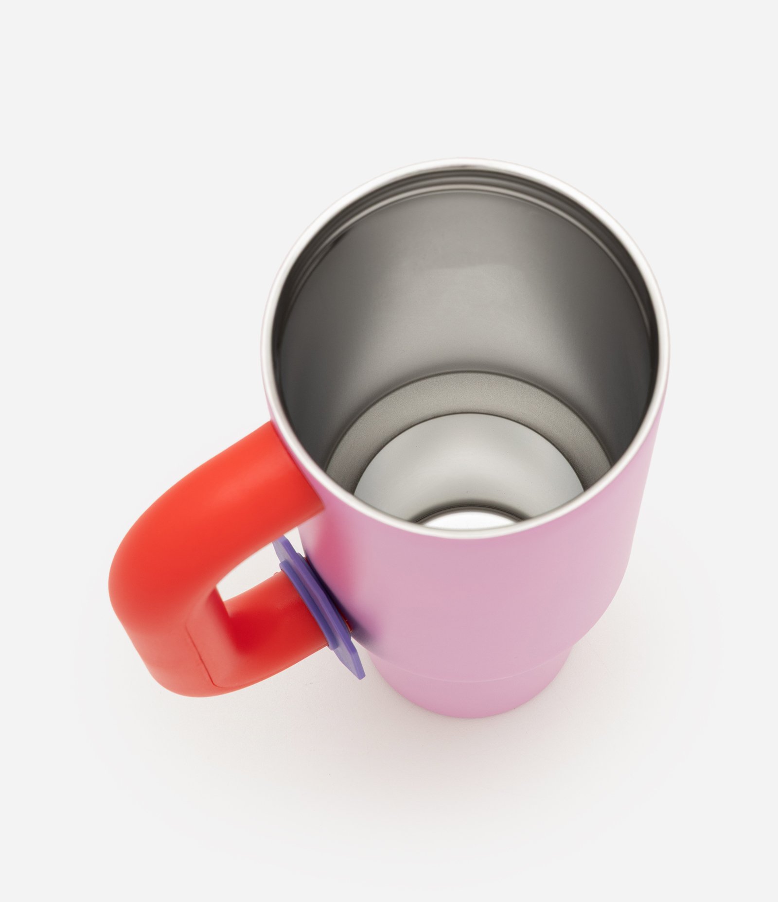 Copo Térmico em Açõ Inoxidável com Canudo 1,2L Rosa 3