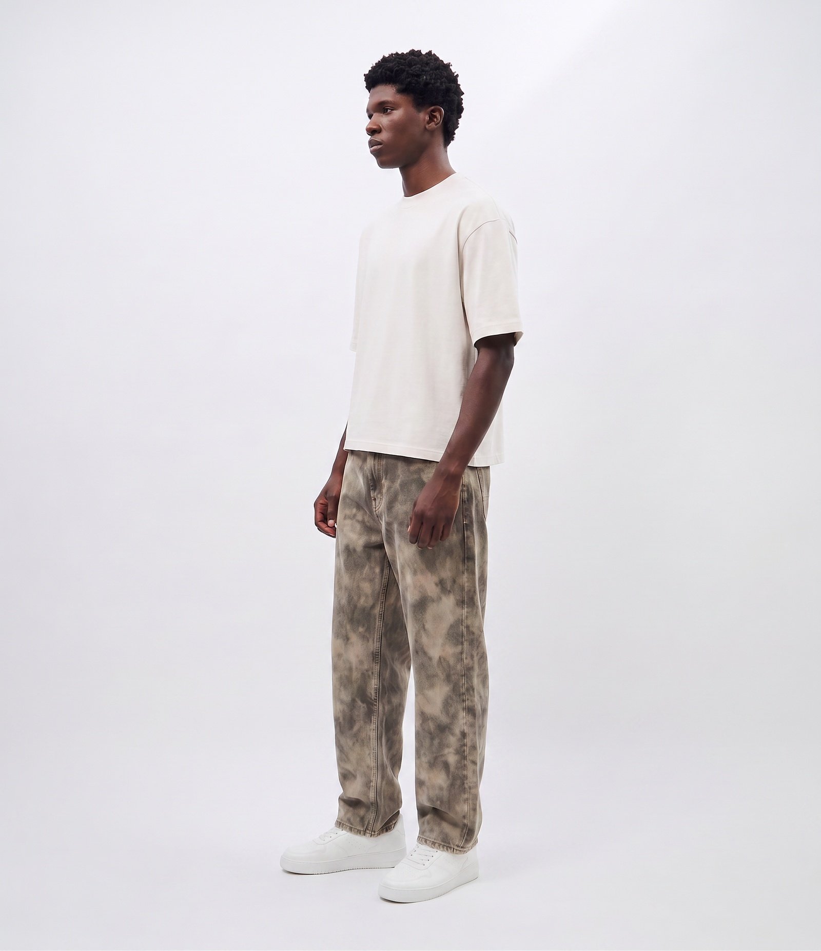 Camiseta Boxy em Malha Tecnológica Off White 2