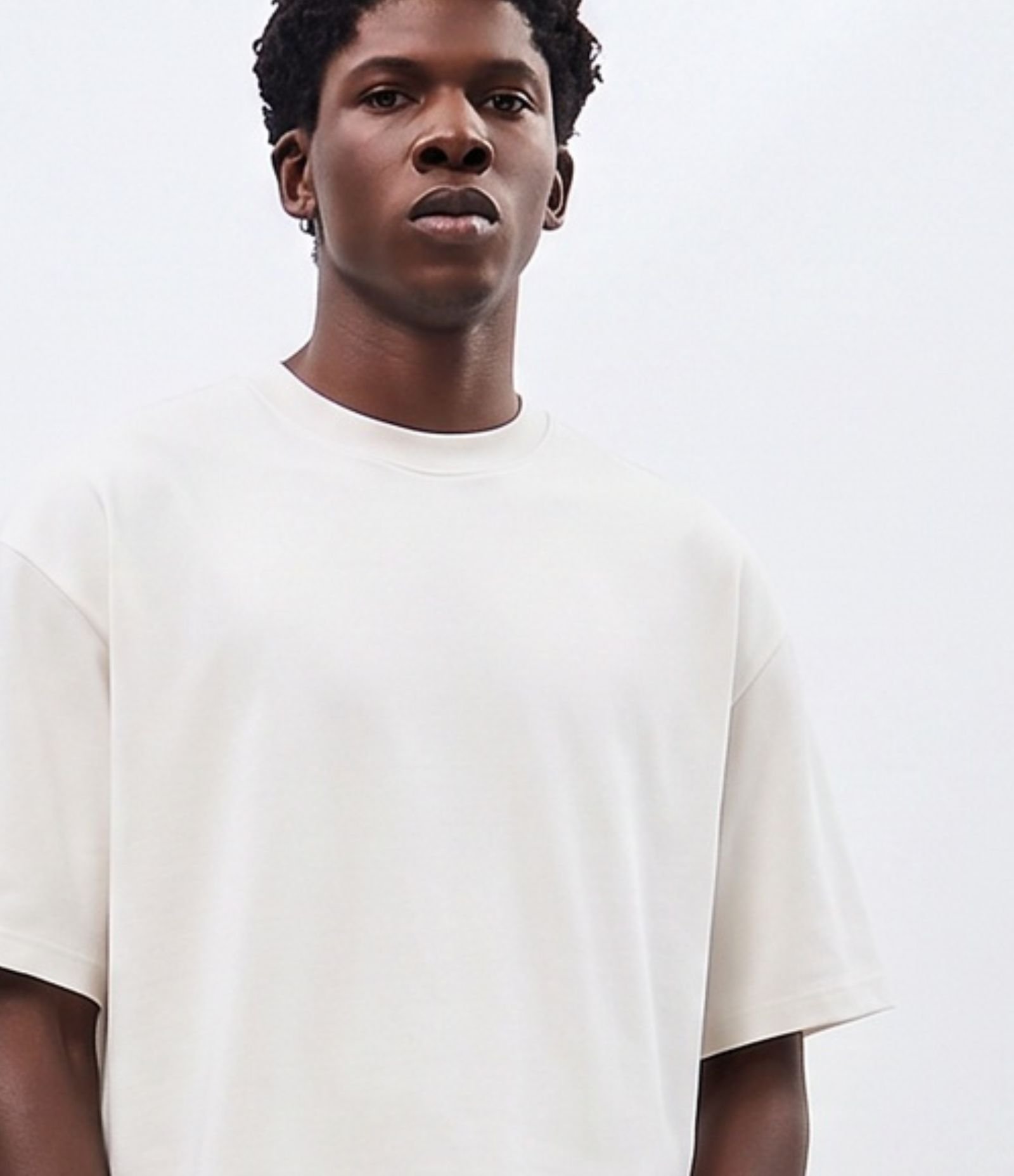 Camiseta Boxy em Malha Tecnológica Off White 3