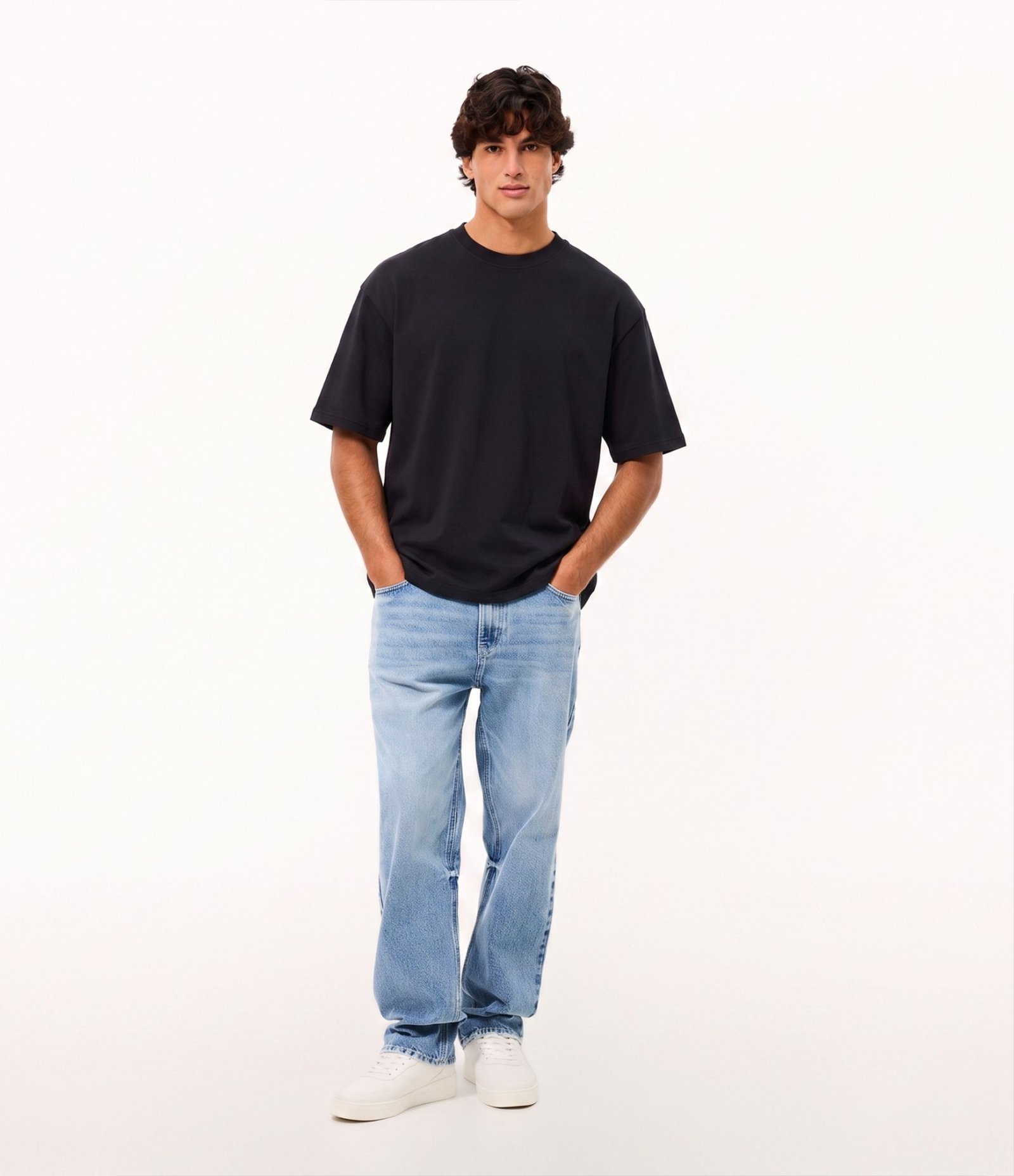 Camiseta Manga Curta Boxy Tecnológica Preto 2