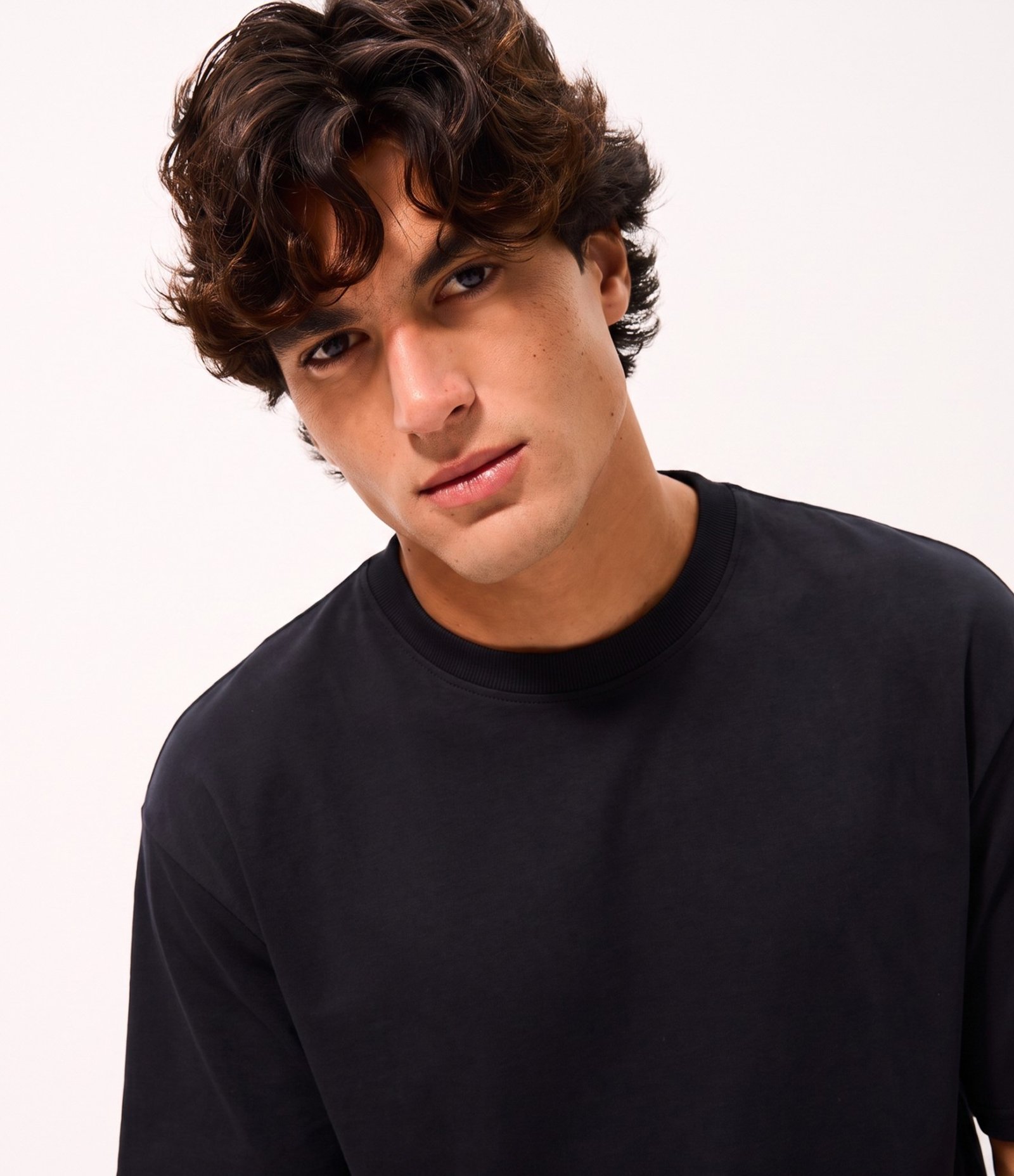 Camiseta Manga Curta Boxy Tecnológica Preto 3