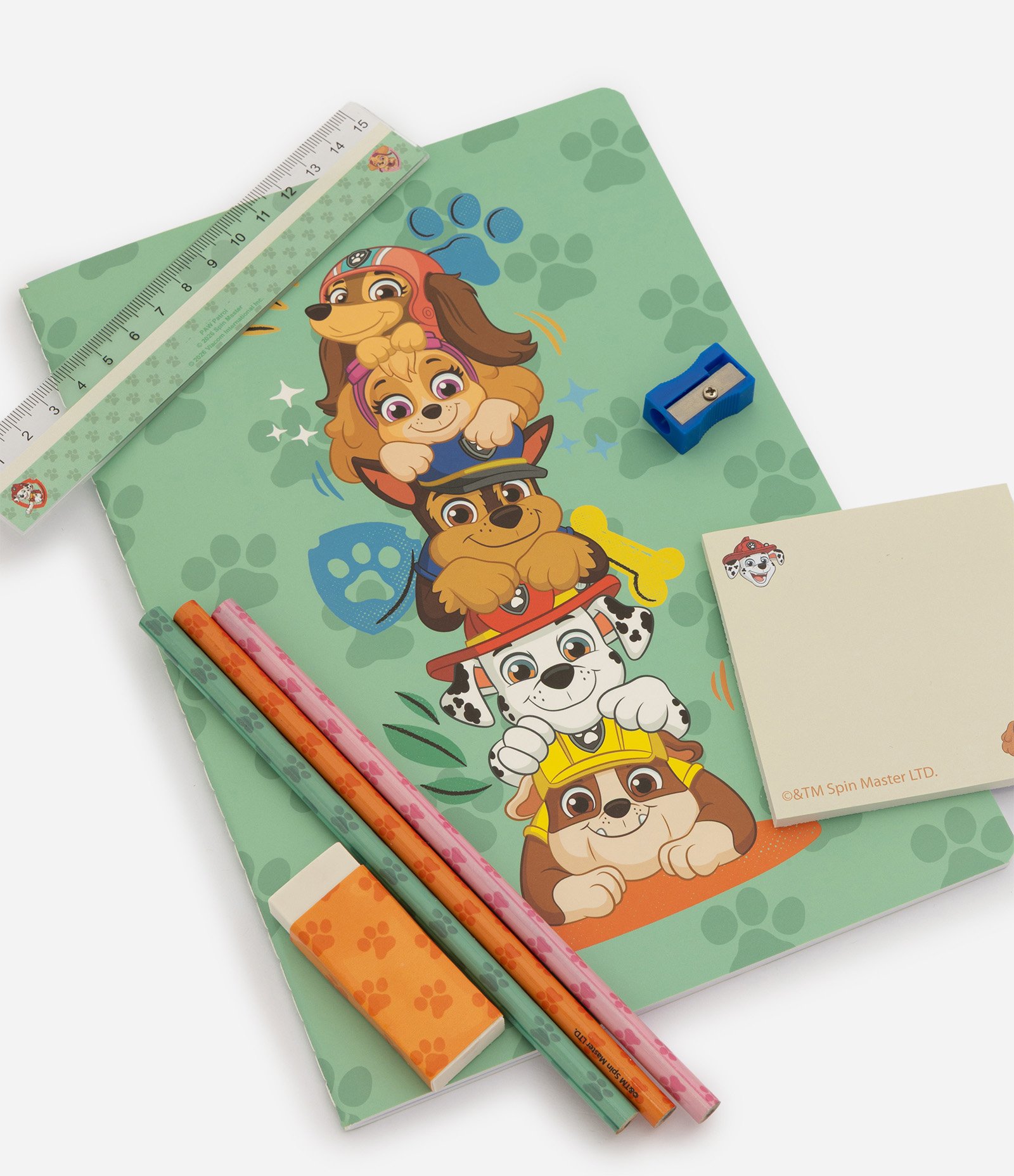 Kit Escolar com 08 Peças Estampa Patrulha Canina Multicores 4