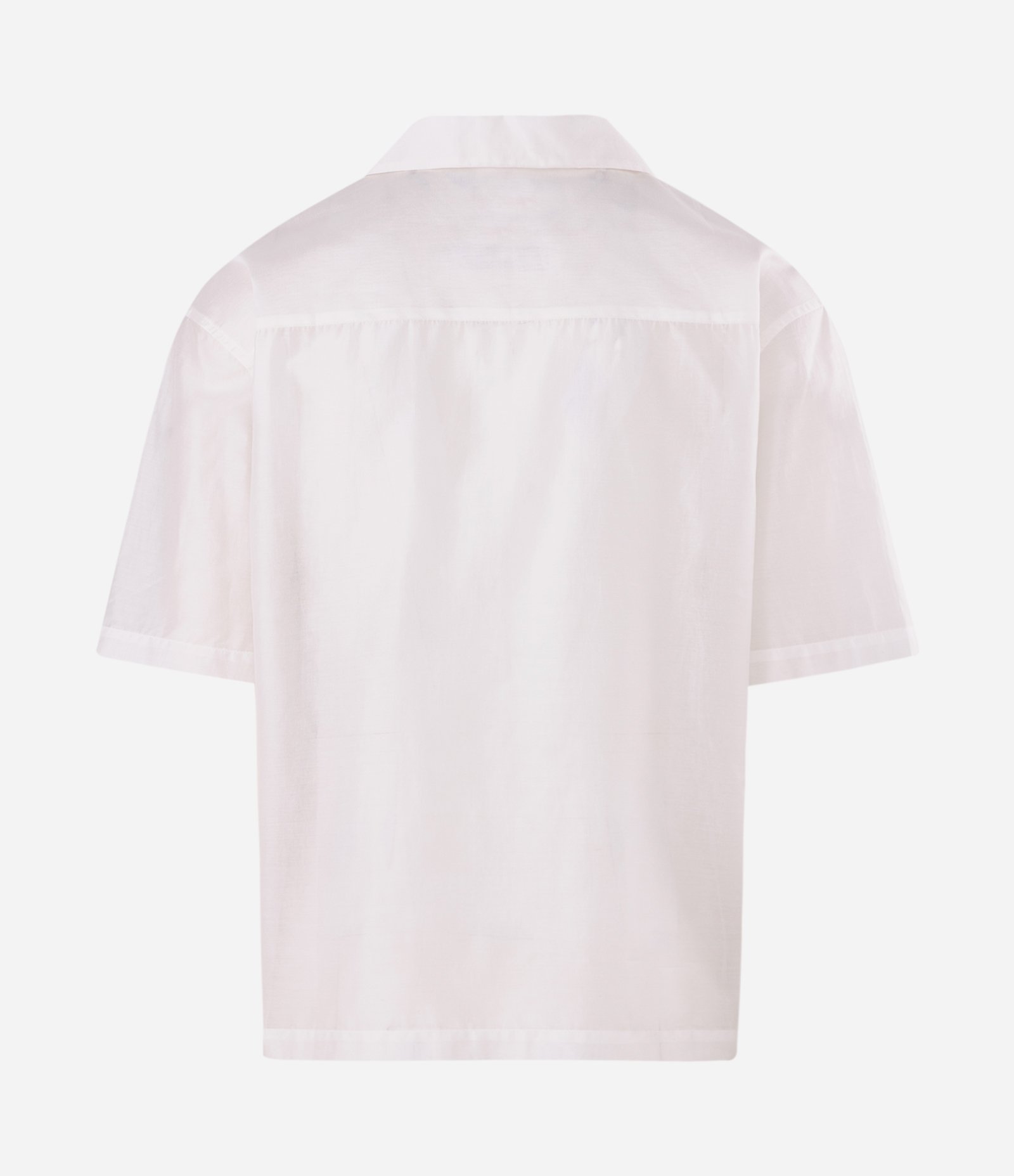 Camisa Boxy Bordada Floral Organza Branco 6