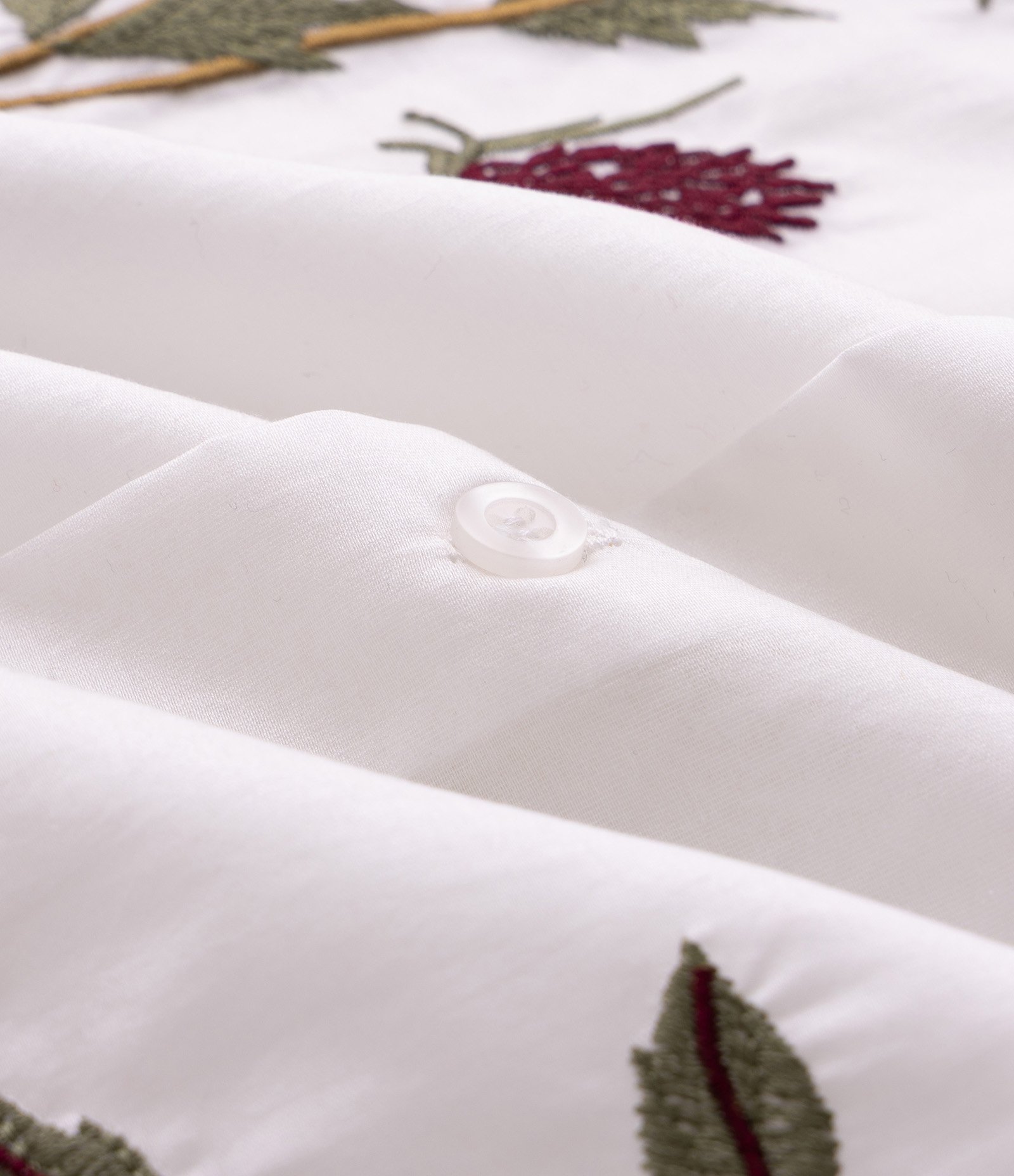 Camisa Boxy Bordada Floral Organza Branco 7
