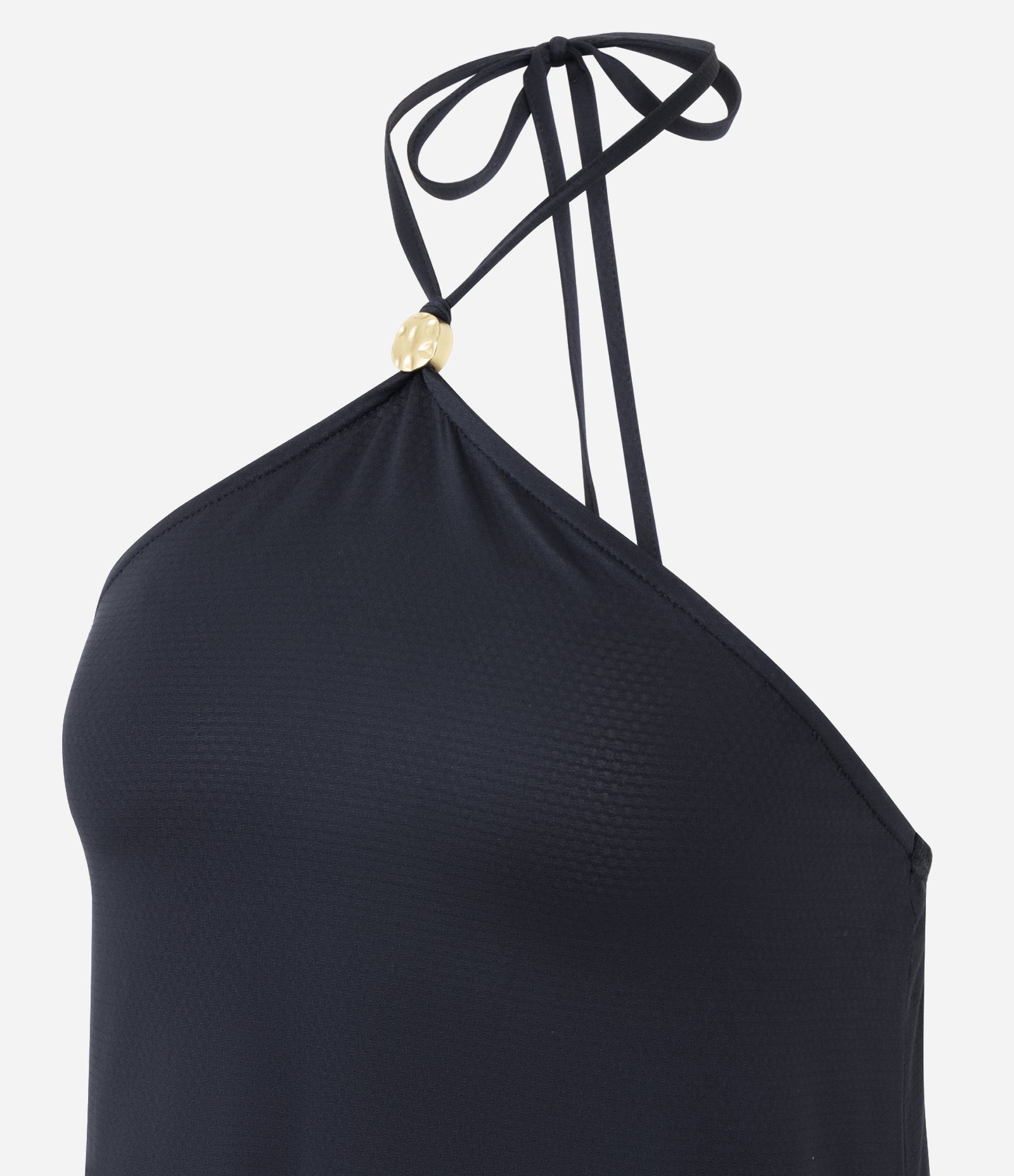 Saída de Praia Vestido com Tecnologia Dry e Aviamento Preto 6