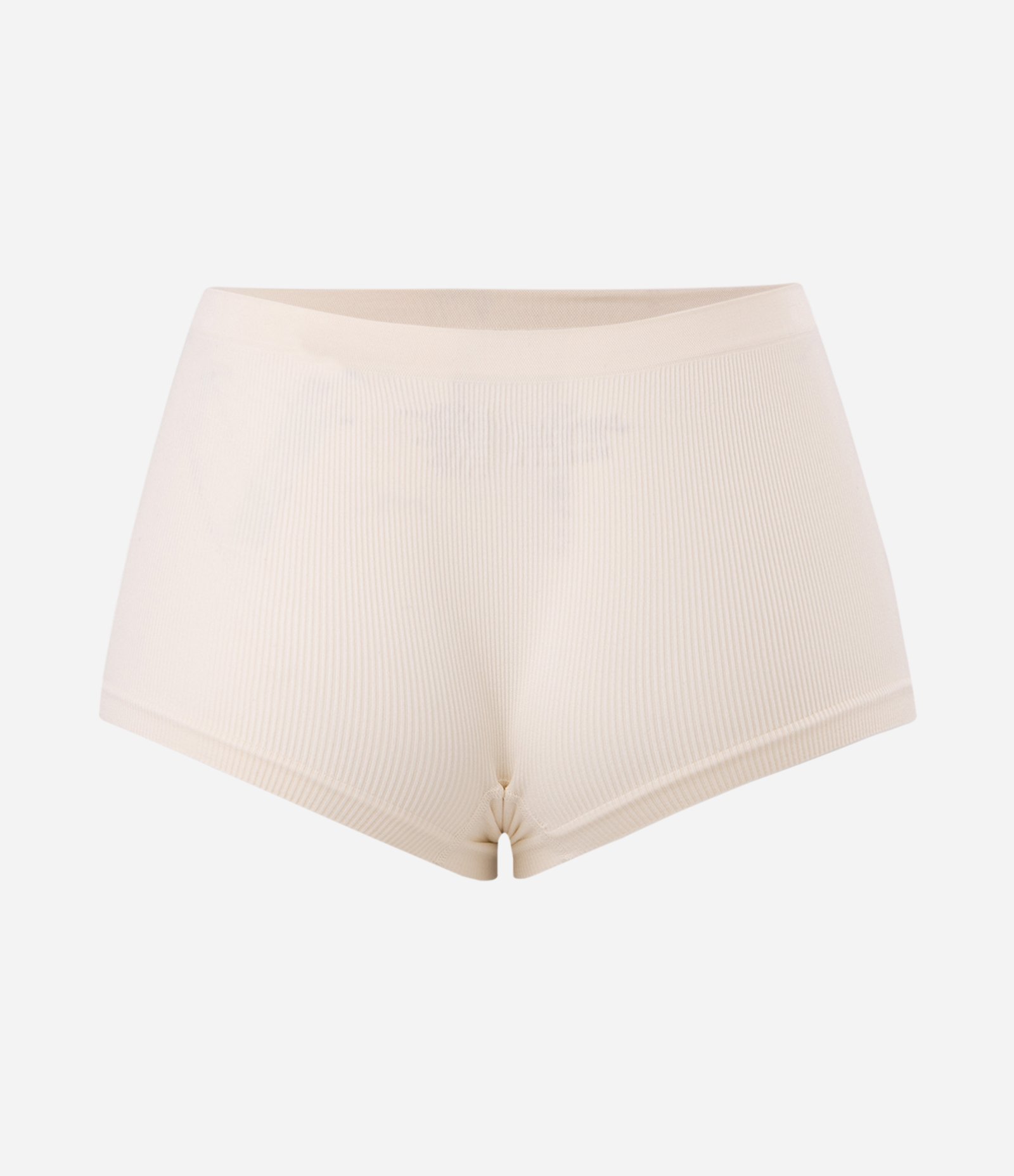 Calcinha Boy Short Seamless em Poliamida Texturizada Bege 2