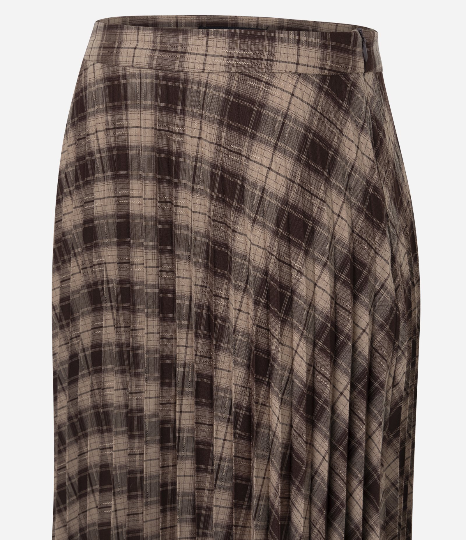 Saia Midi Alfaiatada com Estampa Xadrez Anthracite 6