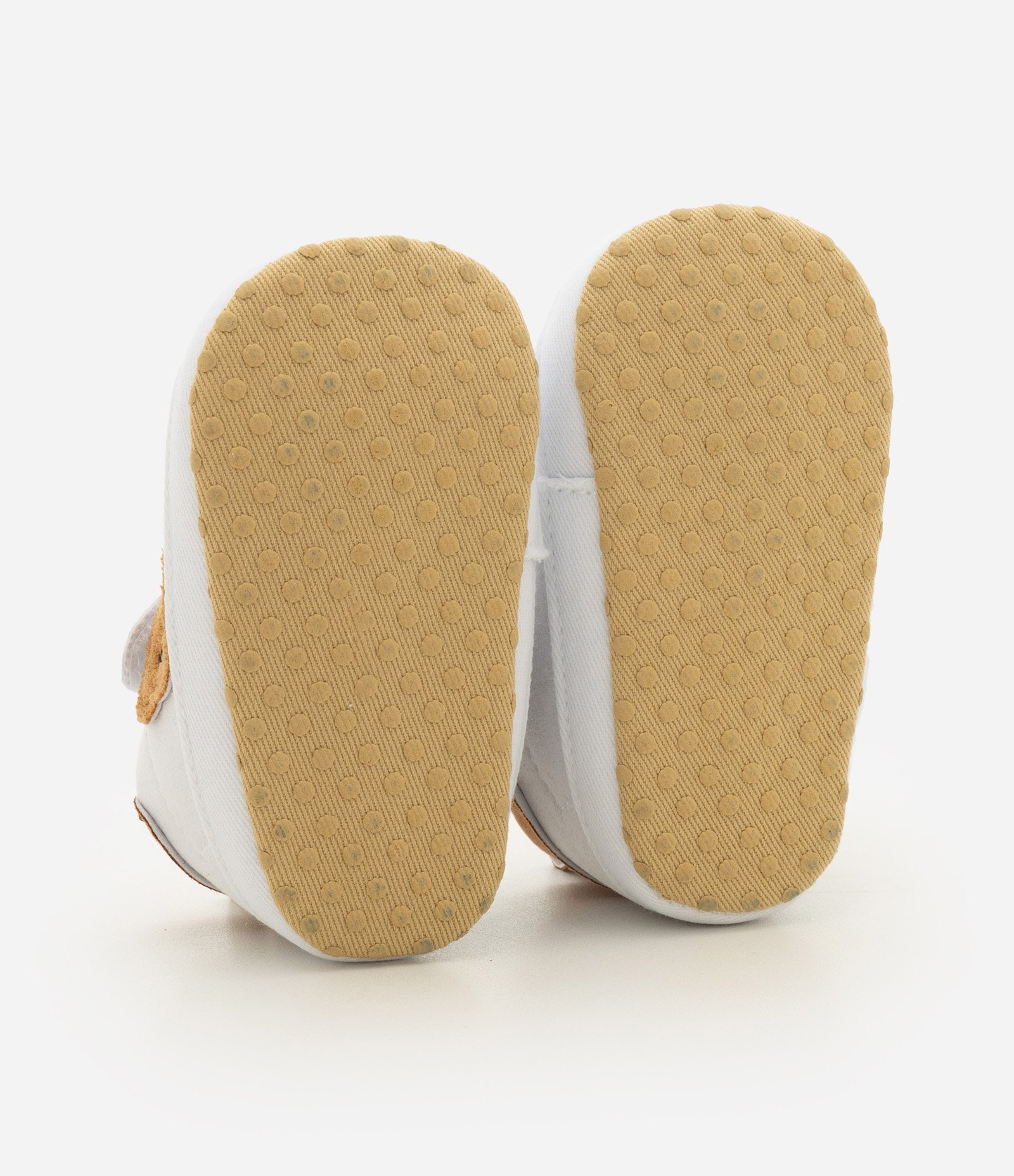Tênis Infantil com Velcro e Urso - Tam 13 a 19 Branco 4