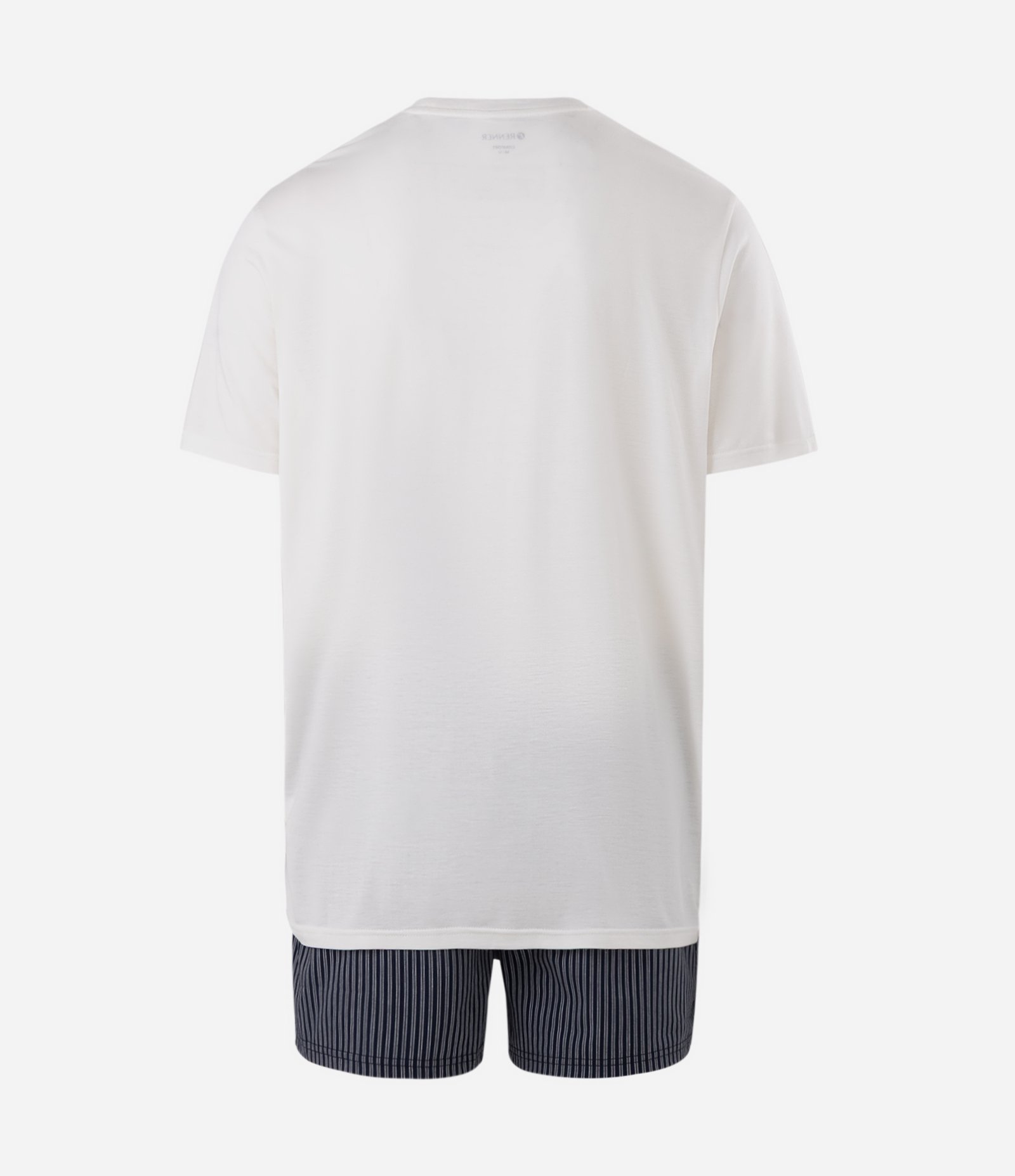 Pijama Curto com Cós Elástico Branco 2
