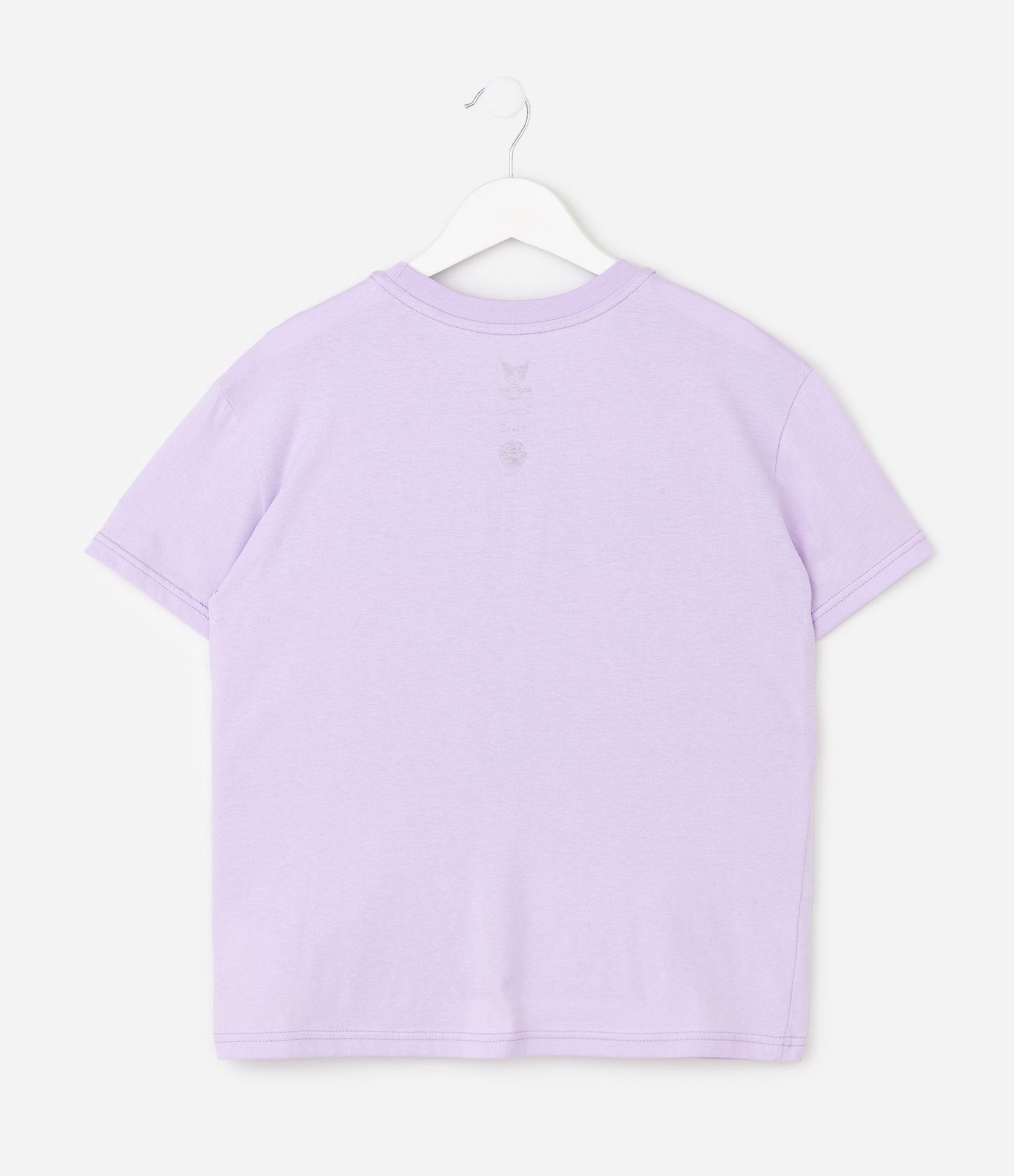 Camiseta Relaxed em Algodão com Embossed Kuromi - Tam 5 a 14 Anos Roxo 3