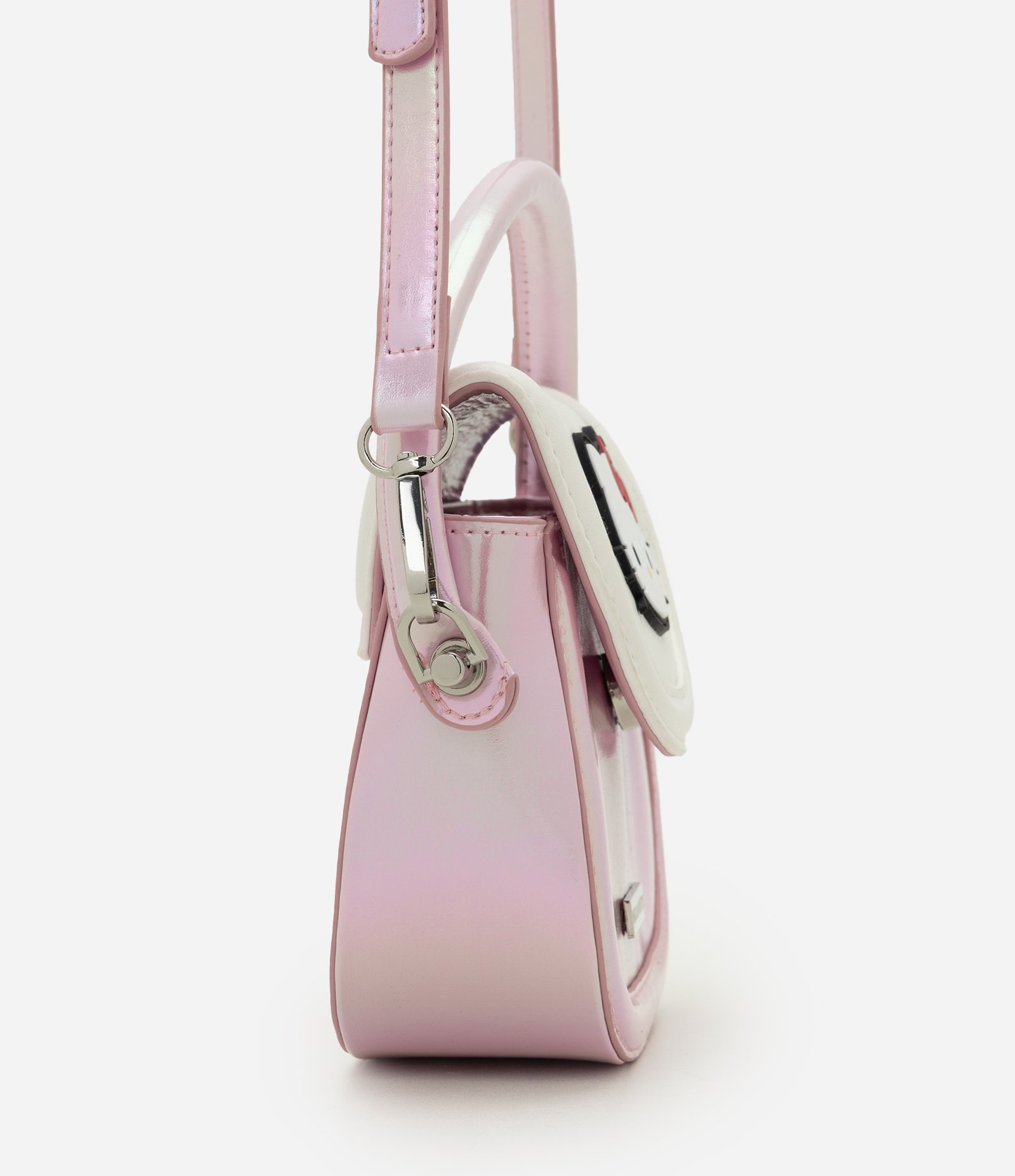 Bolsa Infantil em PU da Hello Kitty com Alça Transversal - Tam U Rosa 2
