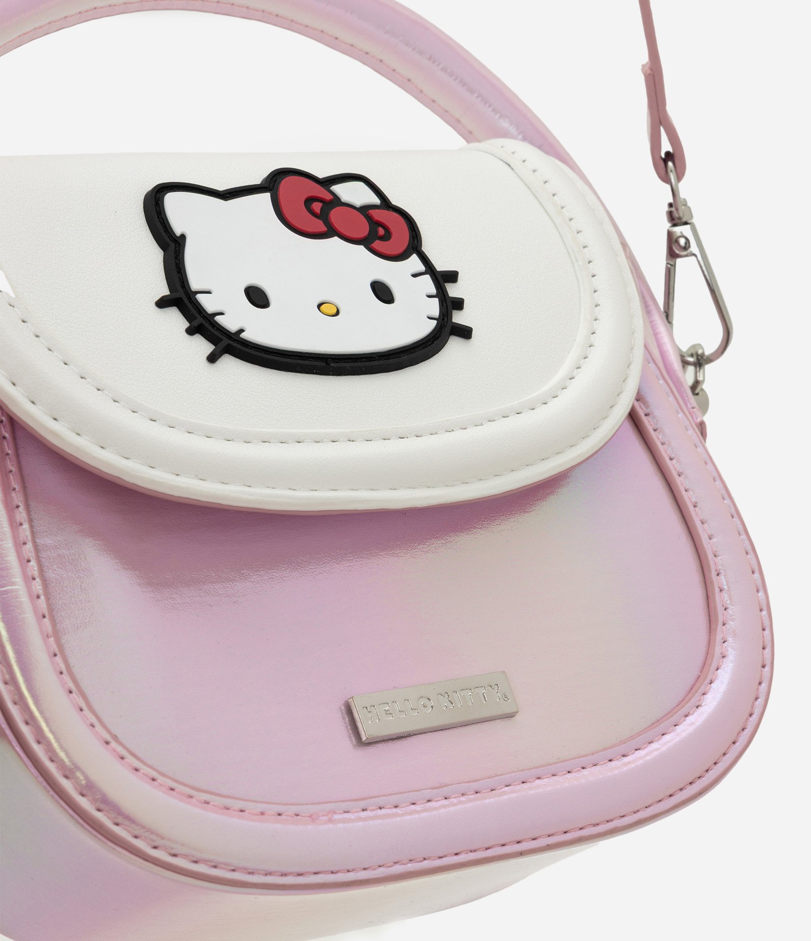 Bolsa Infantil em PU da Hello Kitty com Alça Transversal - Tam U Rosa 4