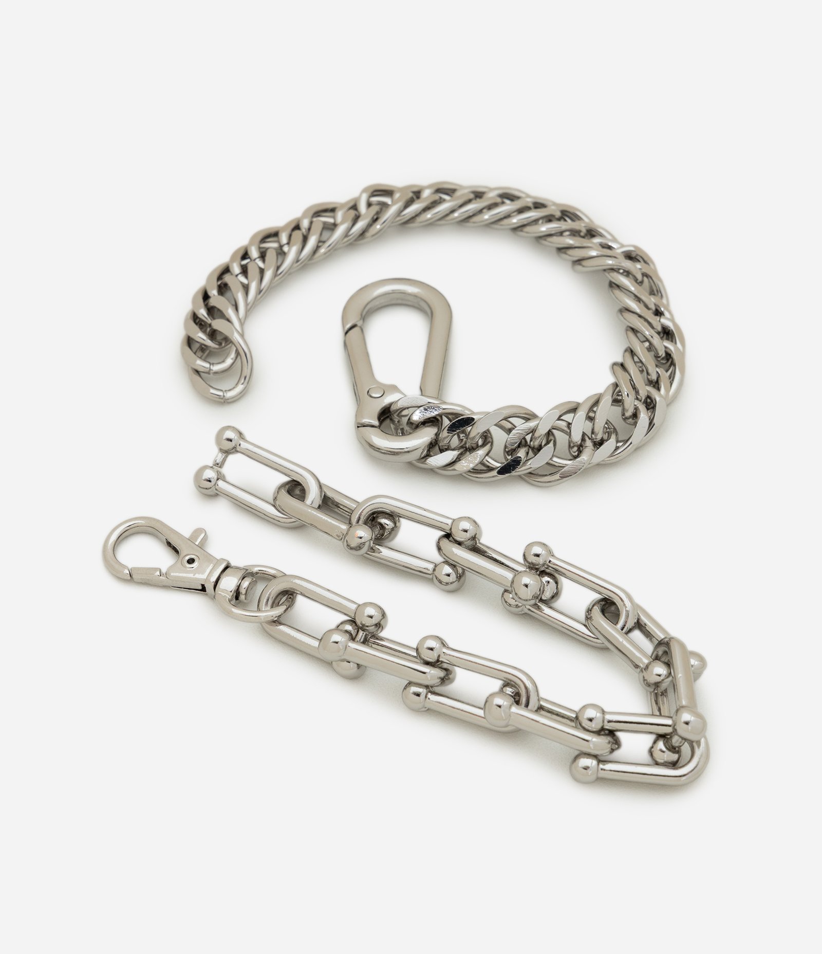 Kit Pulseiras Industriais em Metal Prata 1