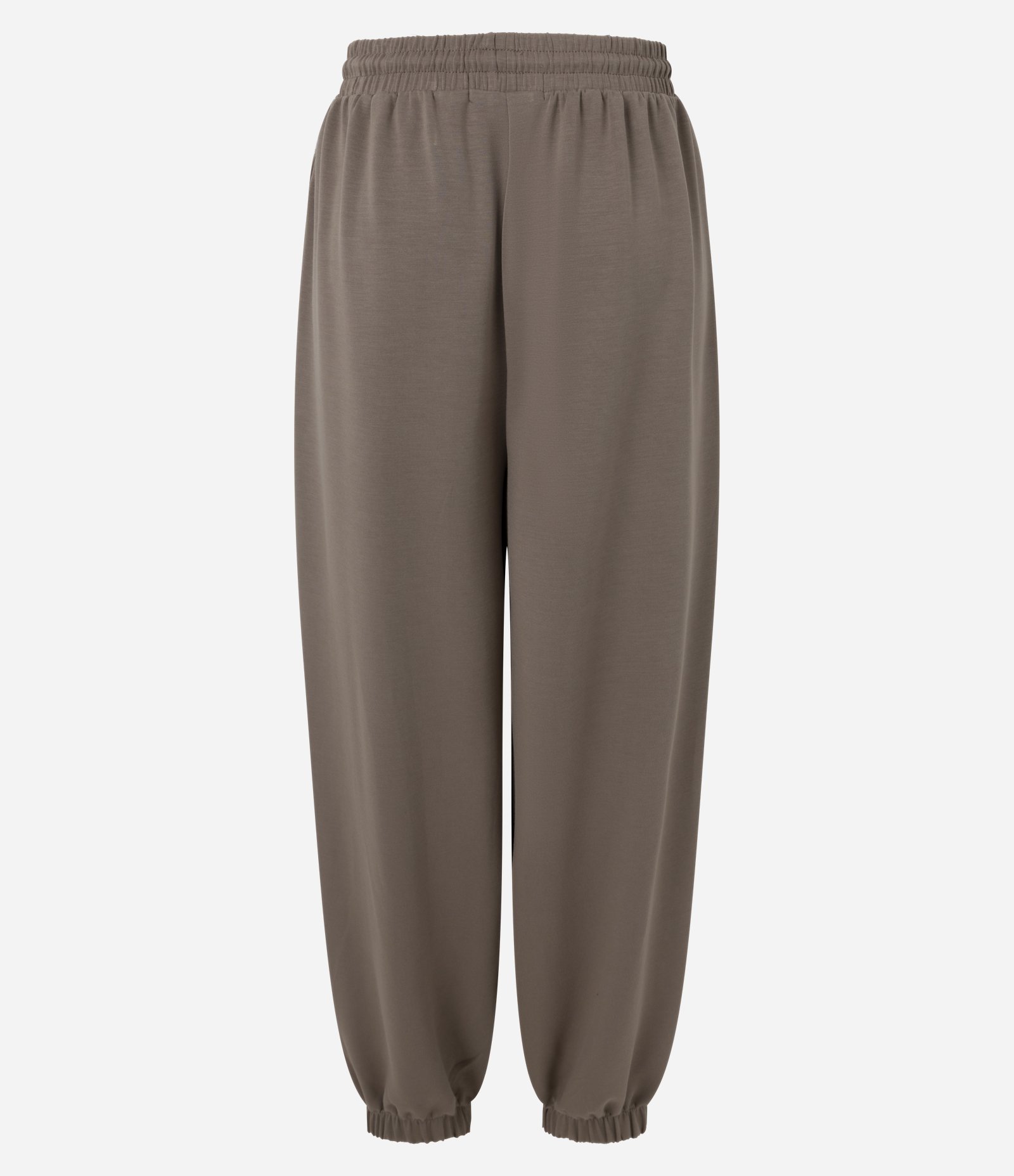 Calça Balloon em Modal com Amarração na Cintura e Bolsos Marrom 6