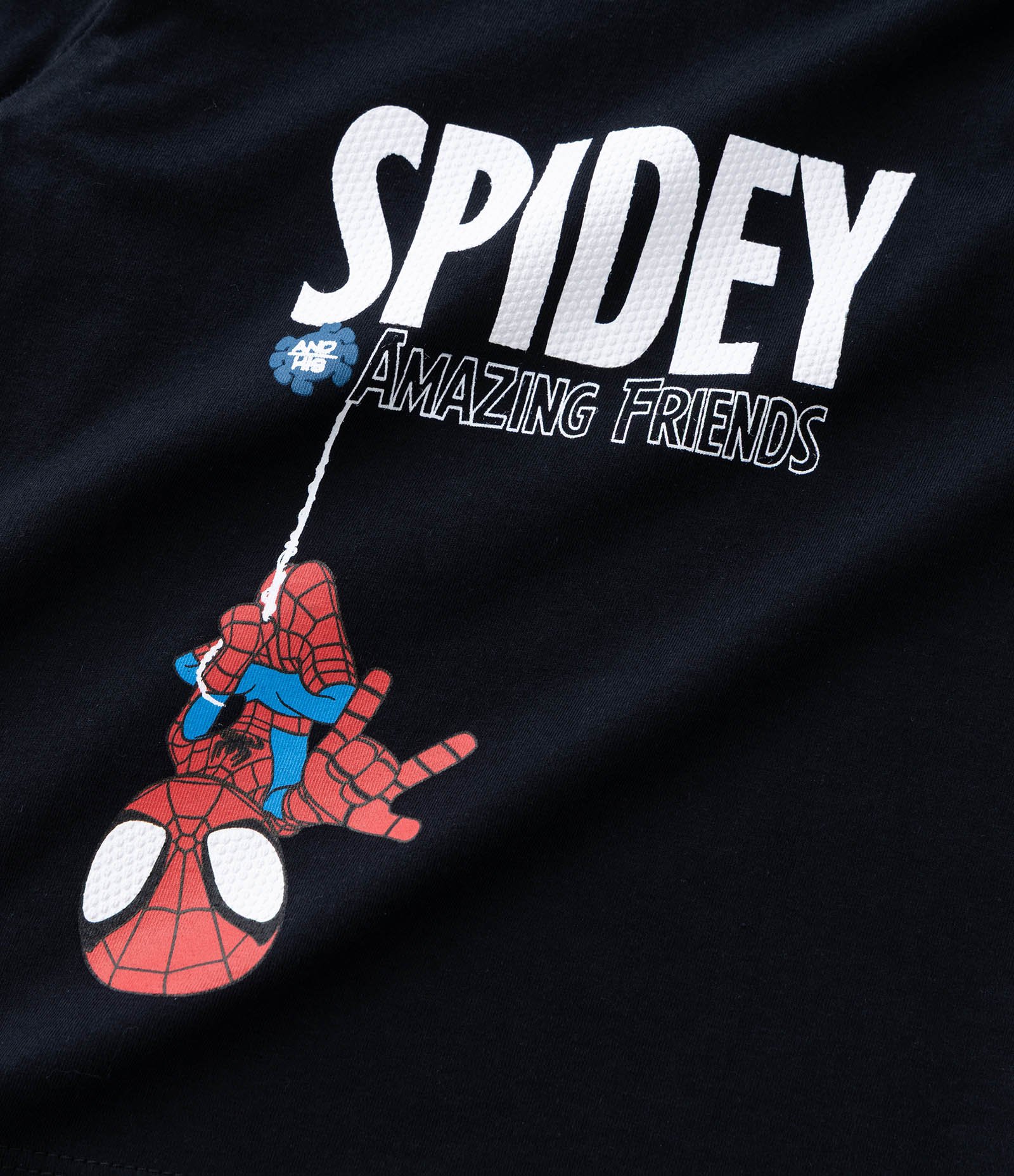Camiseta Infantil com Estampa Spidey em Alto Relevo – Tam 2 a 6 Anos Preto 4