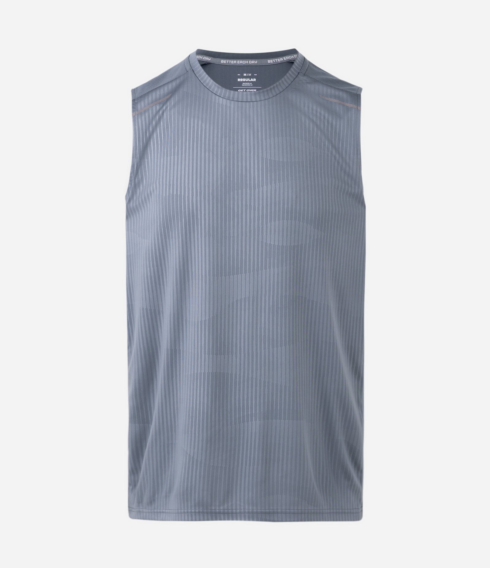 Regata Esportiva Regular com Tecnologia Dry Cinza 1