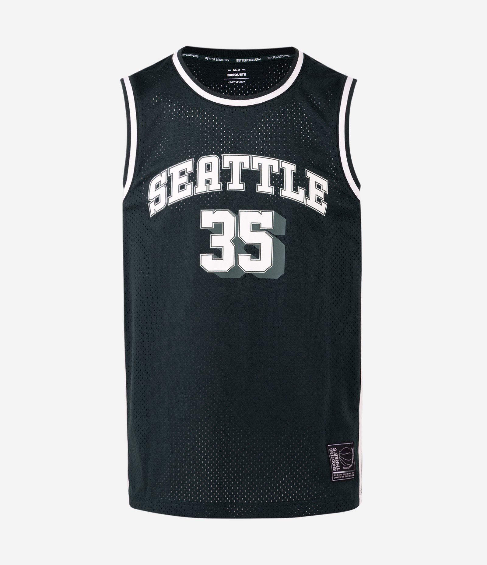Regata Basquete Estampada Seattle 35 Verde 6