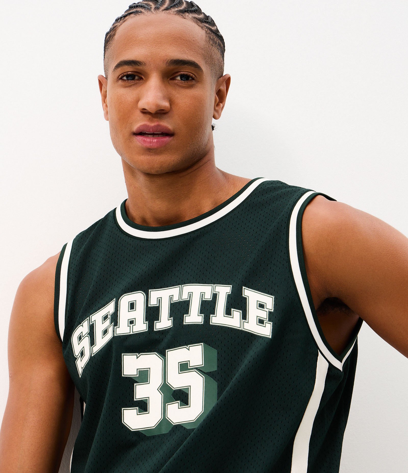 Regata Basquete Estampada Seattle 35 Verde 4