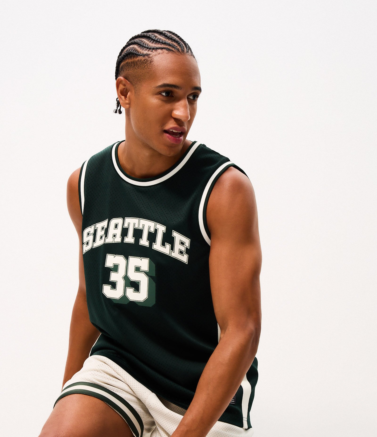Regata Basquete Estampada Seattle 35 Verde 5