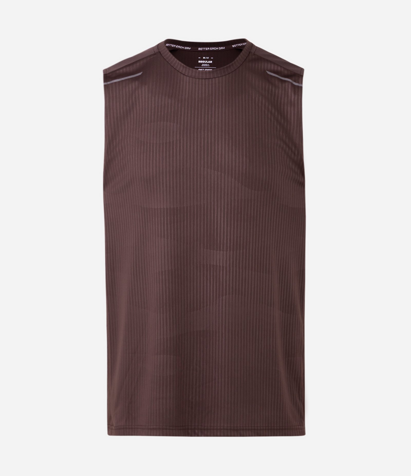 Regata Esportiva Regular com Tecnologia Dry Marrom 1