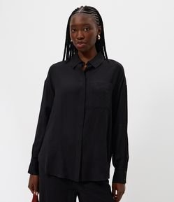 Camisa Manga Longa em Cambraia de Viscose