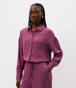 Camisa Manga Longa em Cambraia de Viscose