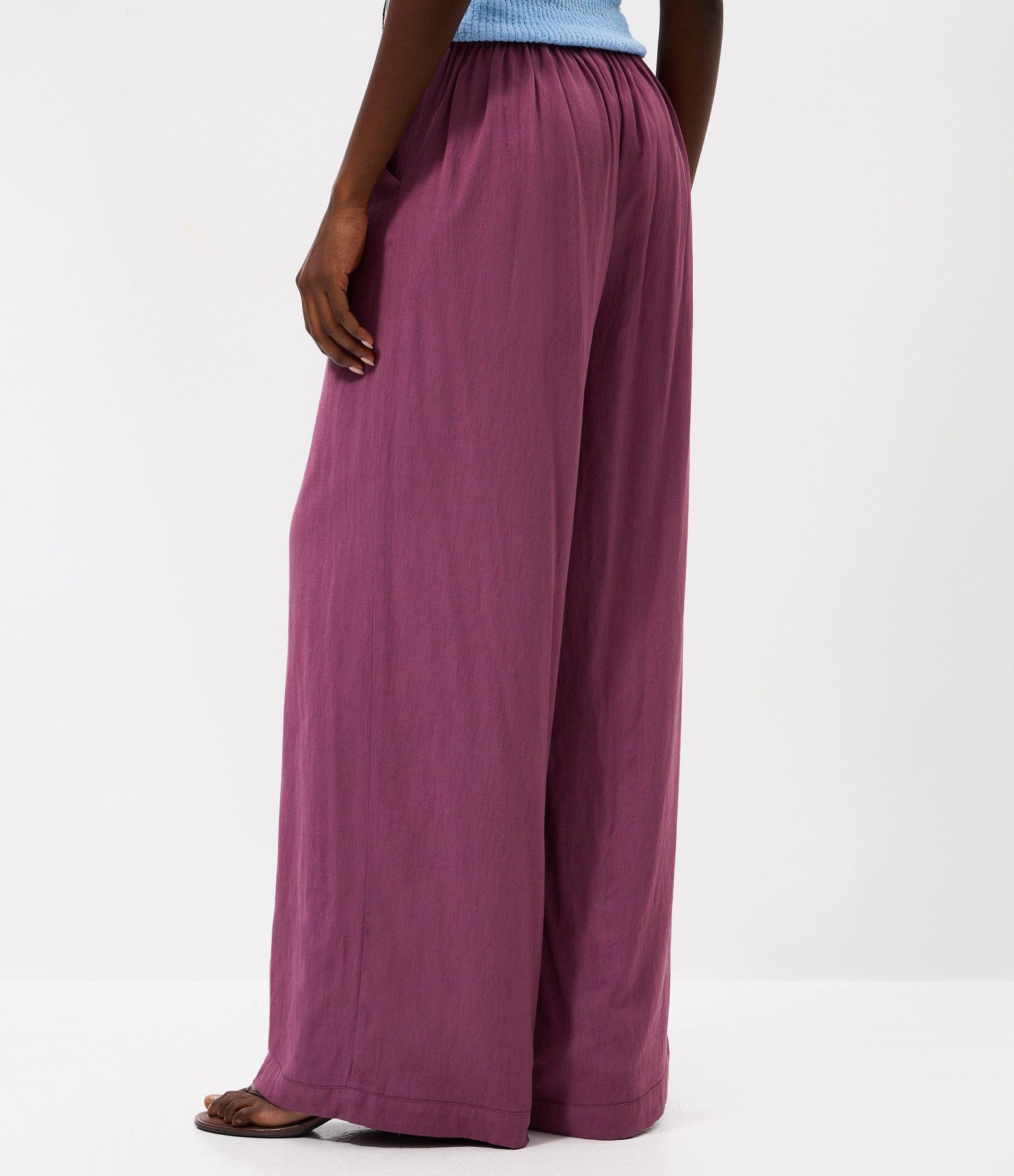 Calça em Cambraia com Amarração Roxo 4