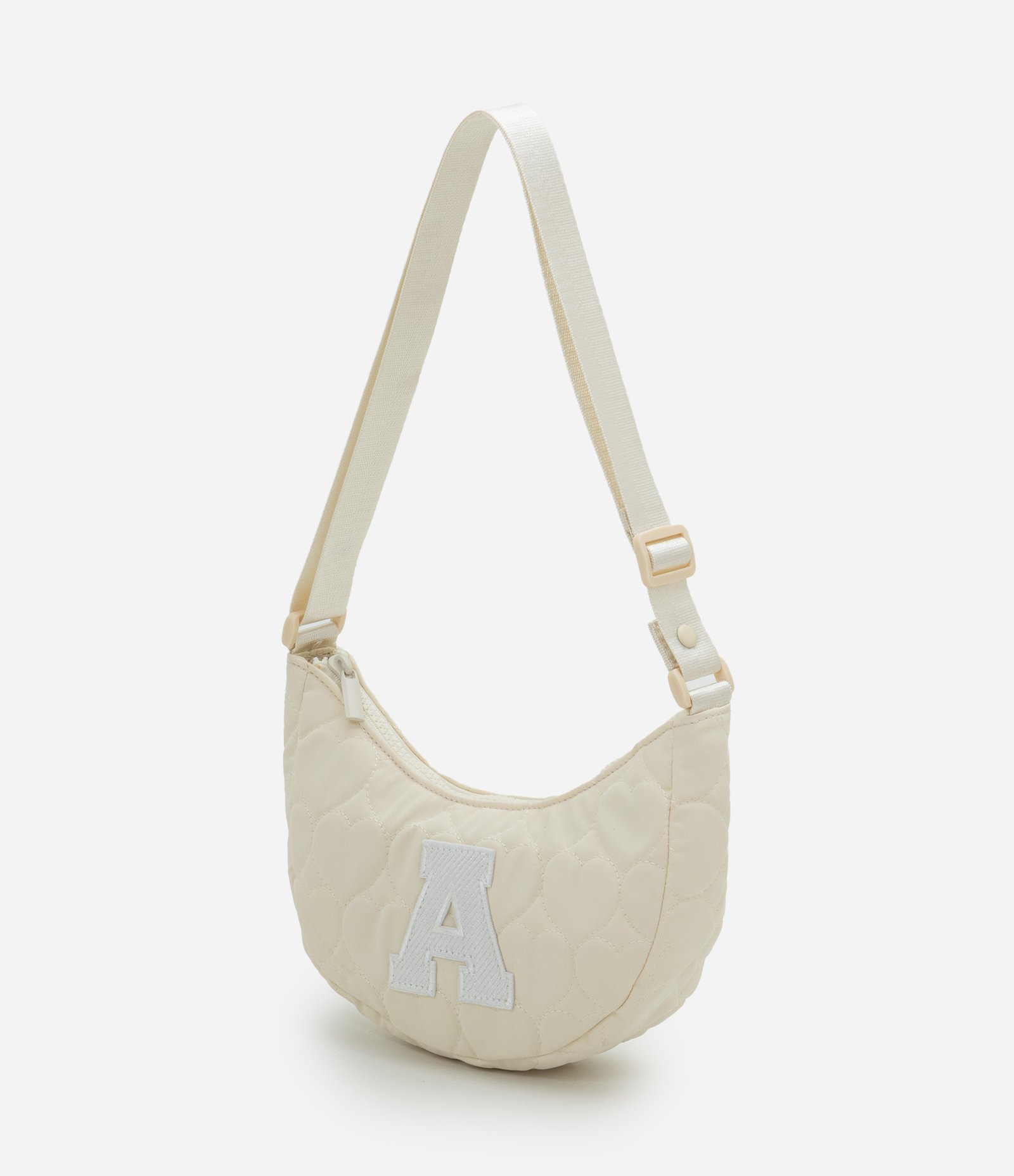 Bolsa Infantil com Letra A Bordada - Tam U Off White 4