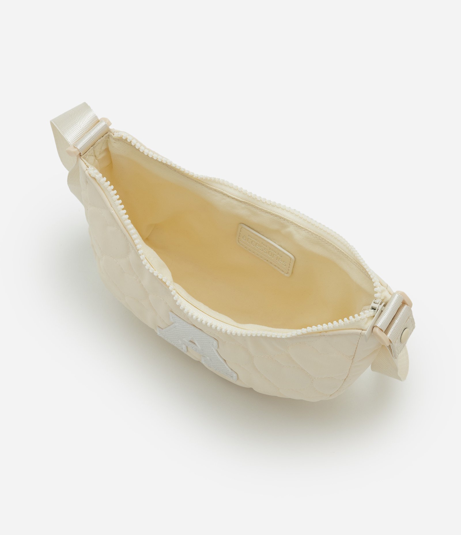 Bolsa Infantil com Letra A Bordada - Tam U Off White 5