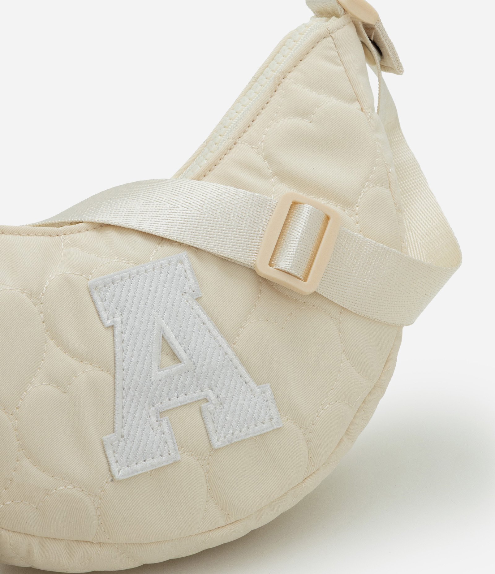 Bolsa Infantil com Letra A Bordada - Tam U Off White 6