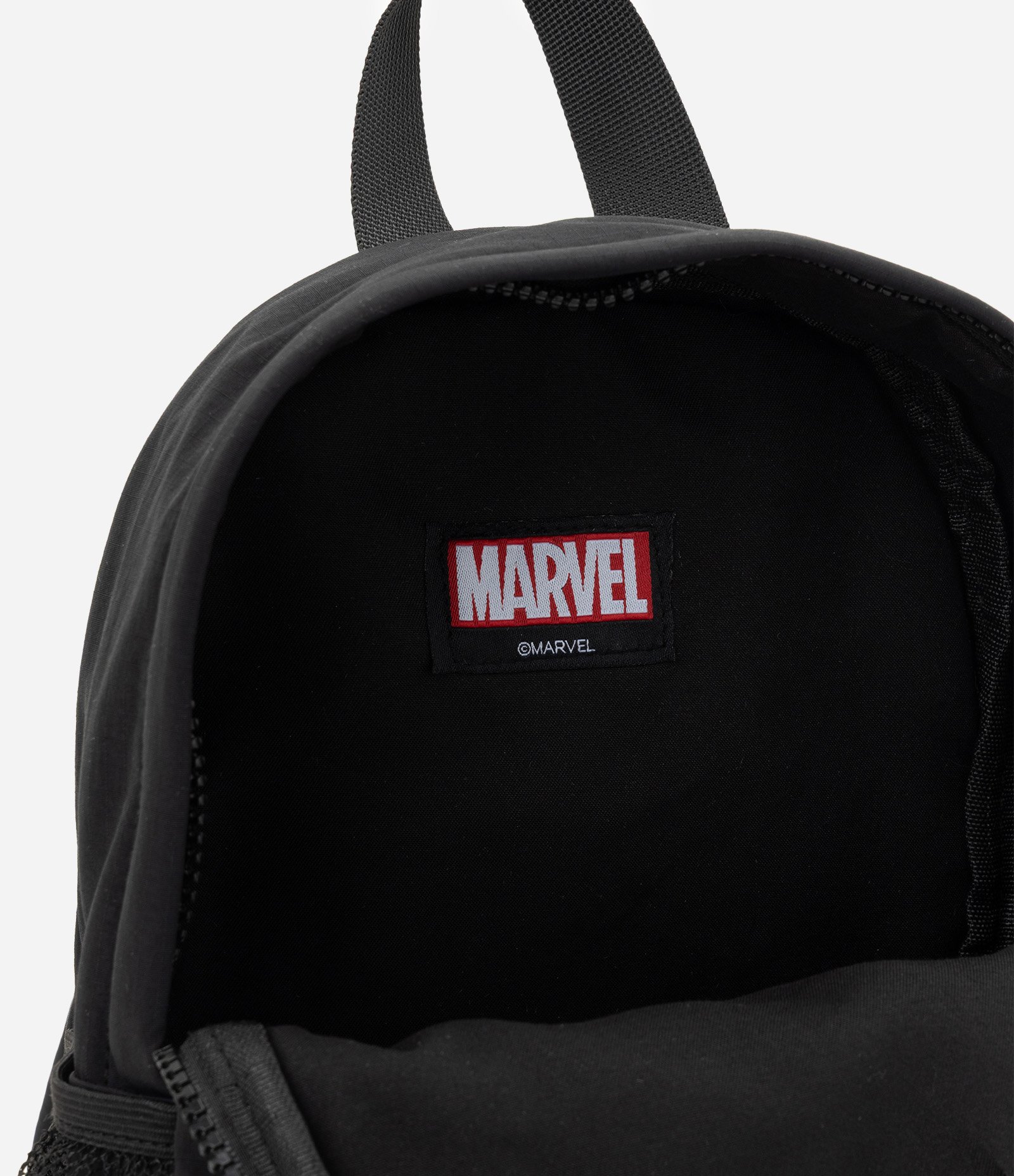 Mochila Infantil em PU com Estampa Marvel Preto 3