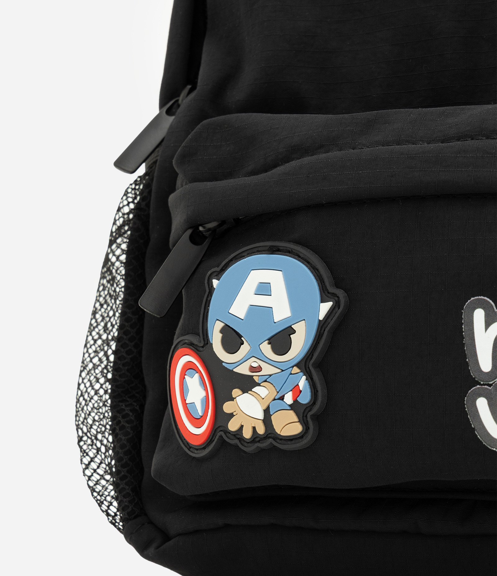 Mochila Infantil em PU com Estampa Marvel Preto 4