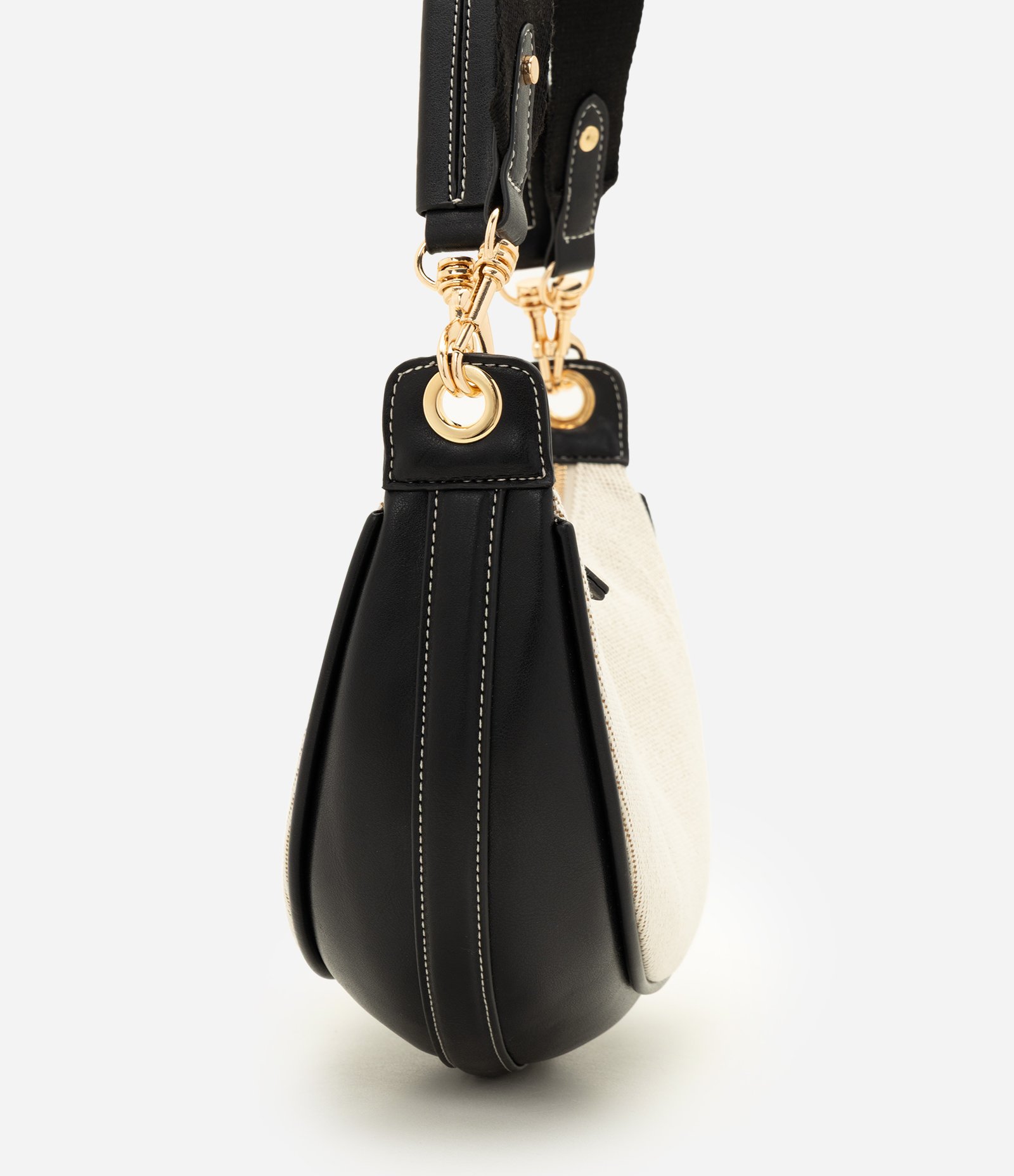 Bolsa Shoulder Média com Alça Longa Removível Bege 3