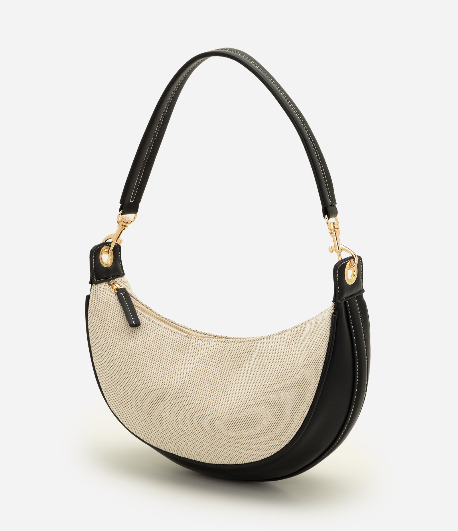 Bolsa Shoulder Média com Alça Longa Removível Bege 5