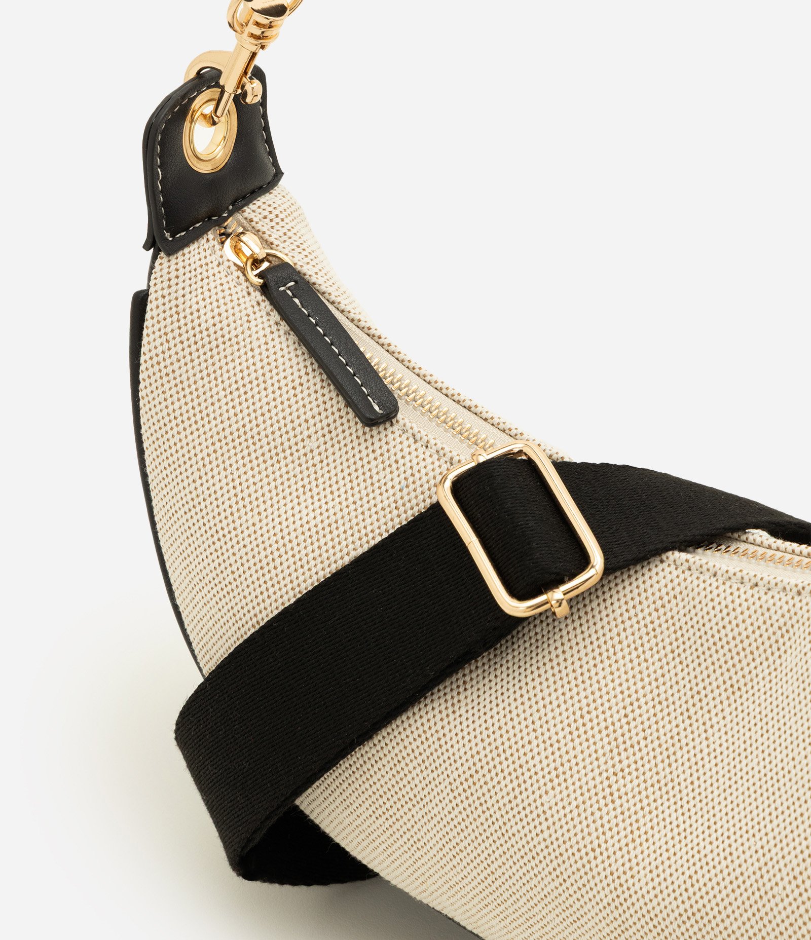 Bolsa Shoulder Média com Alça Longa Removível Bege 7