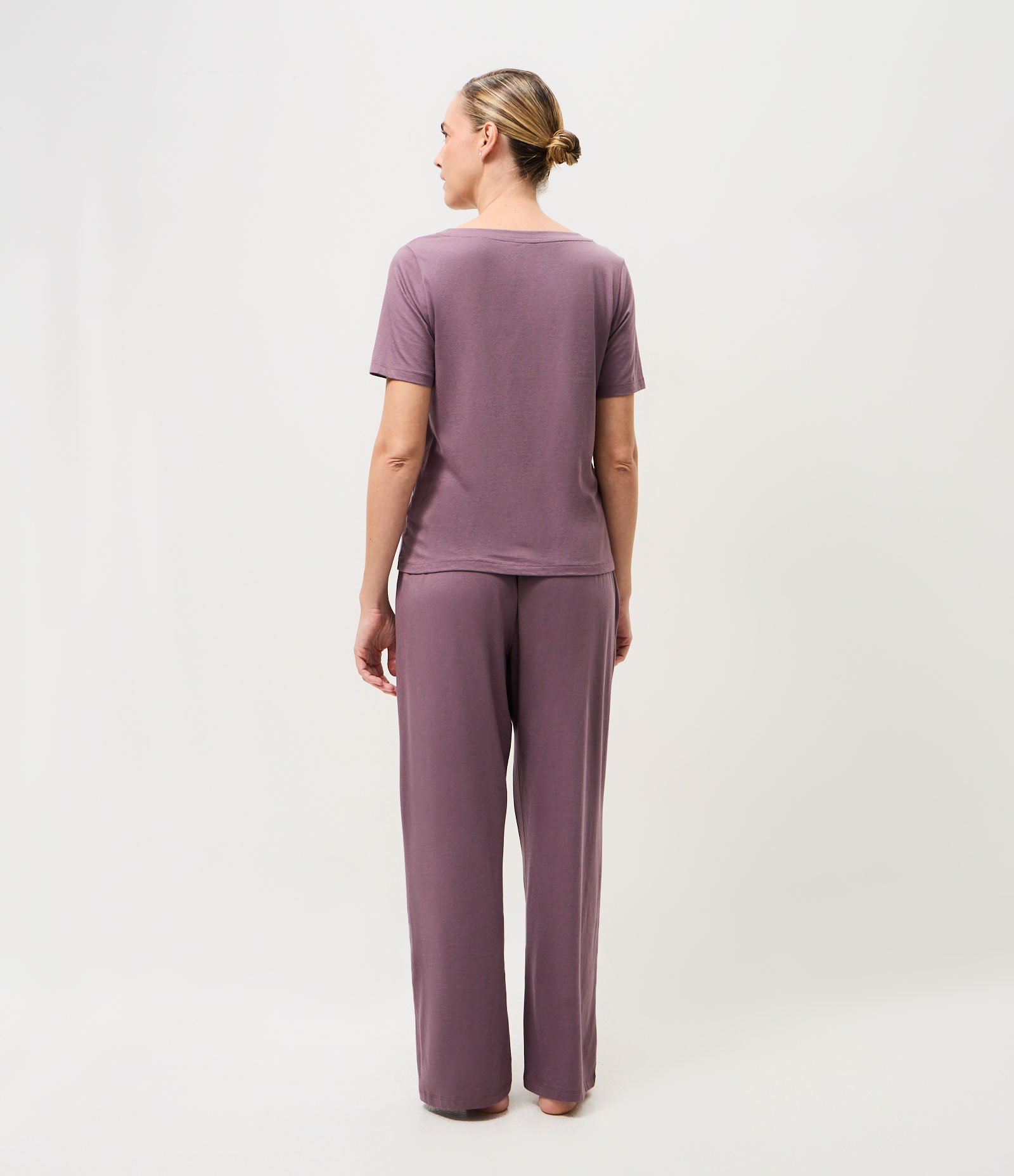 Blusa Longo em Modal com Cintura Ajustável Roxo 4