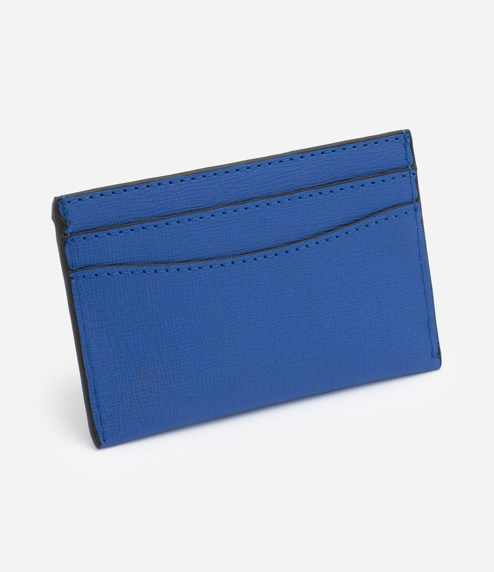 Carteira Porta Cartão Pequena em PU Azul 3