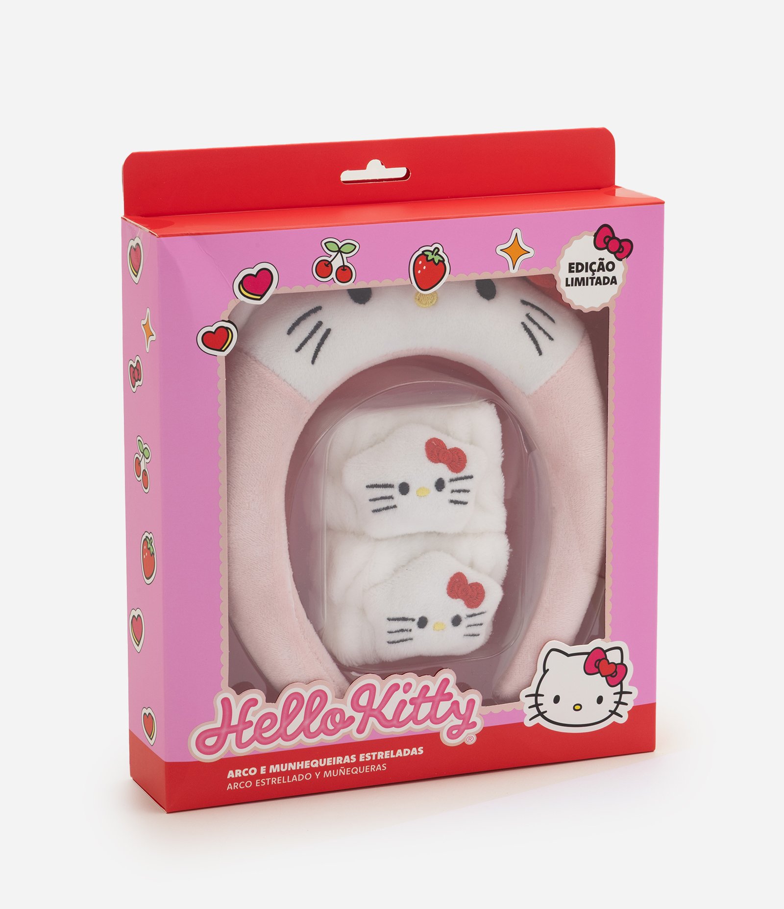 Kit Alchemia Tiara Puff Rosa + Munhaqueiras Hello Kitty U 1