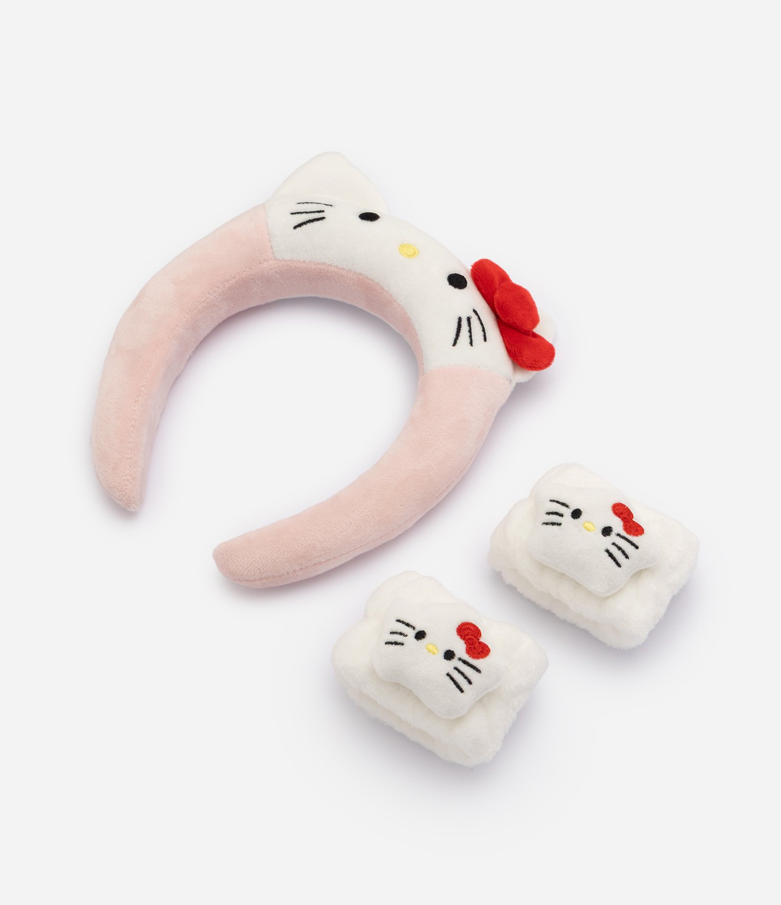 Kit Alchemia Tiara Puff Rosa + Munhaqueiras Hello Kitty U 4