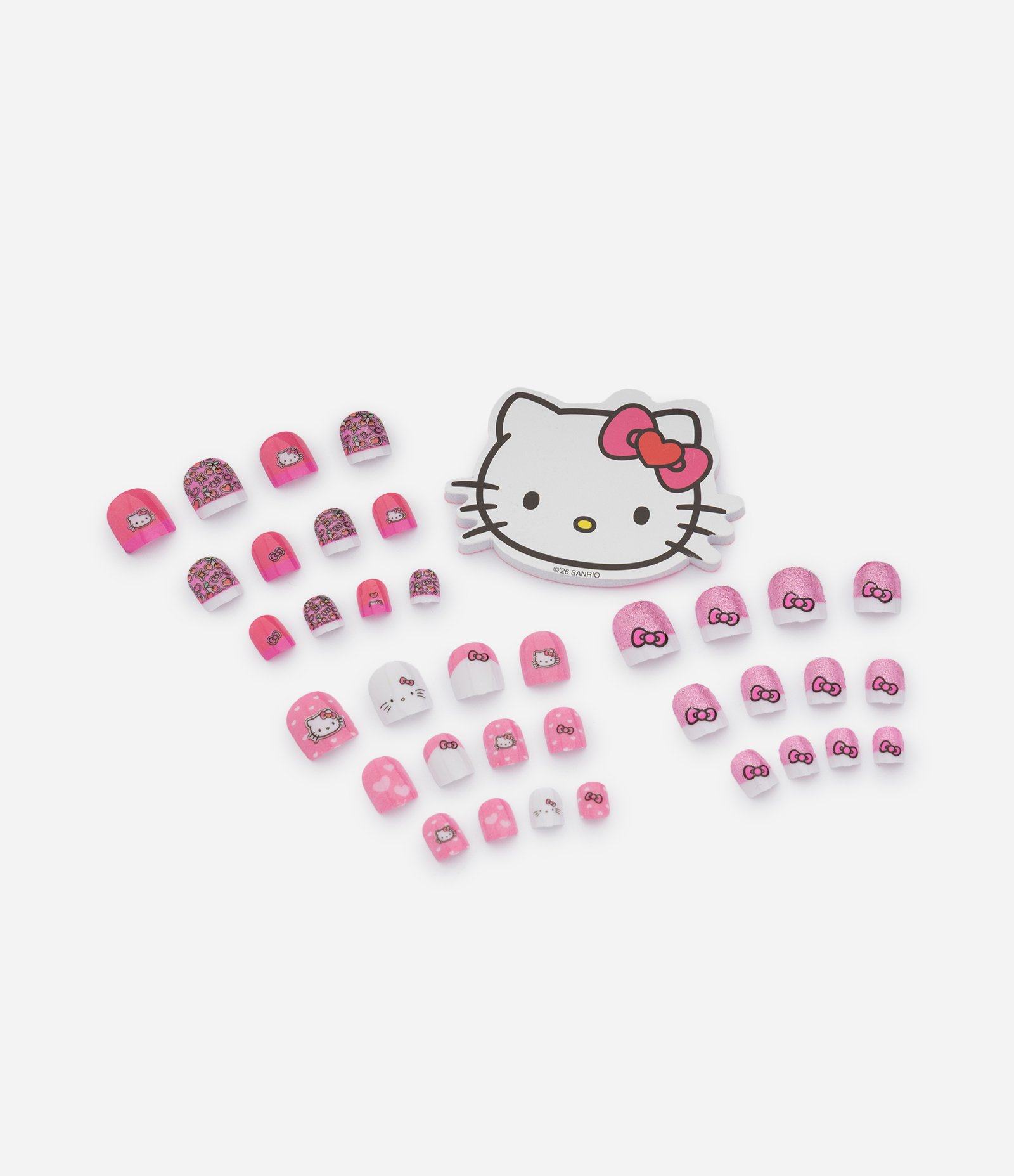 Kit De Unhas Postiças + Lixa de Unhas Alchemia Hello Kitty U 4