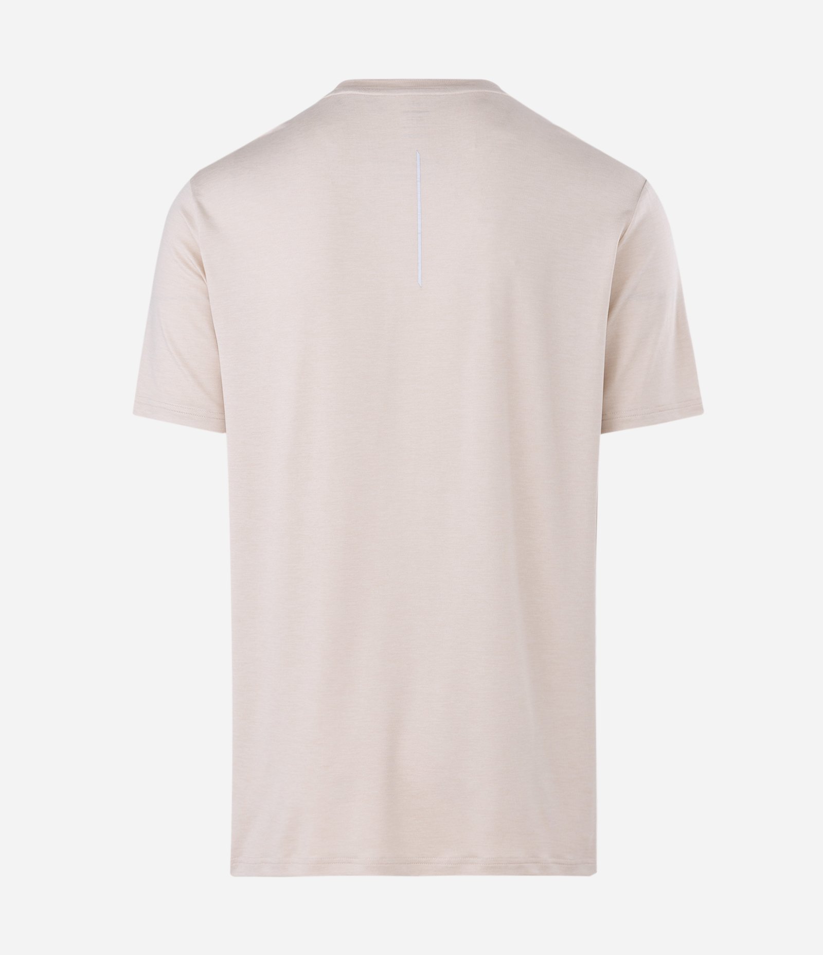 Camiseta Esportiva com Tecnologia Dry e Detalhes Refletivos Bege 6